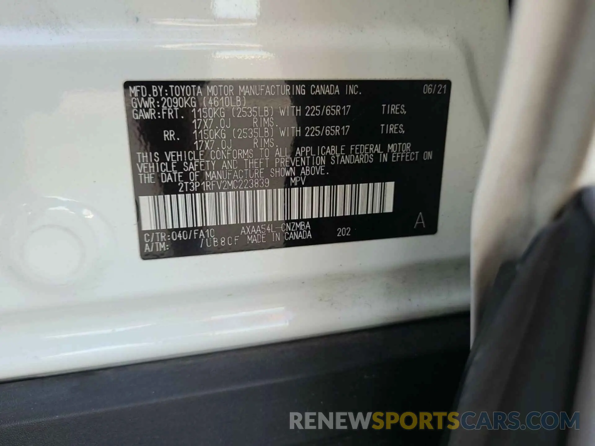 30 Photograph of a damaged car 2T3P1RFV2MC223839 TOYOTA RAV4 2021