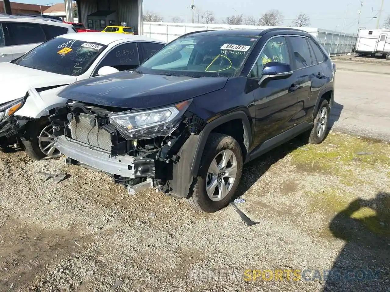 2 Photograph of a damaged car 2T3P1RFV2MW183387 TOYOTA RAV4 2021