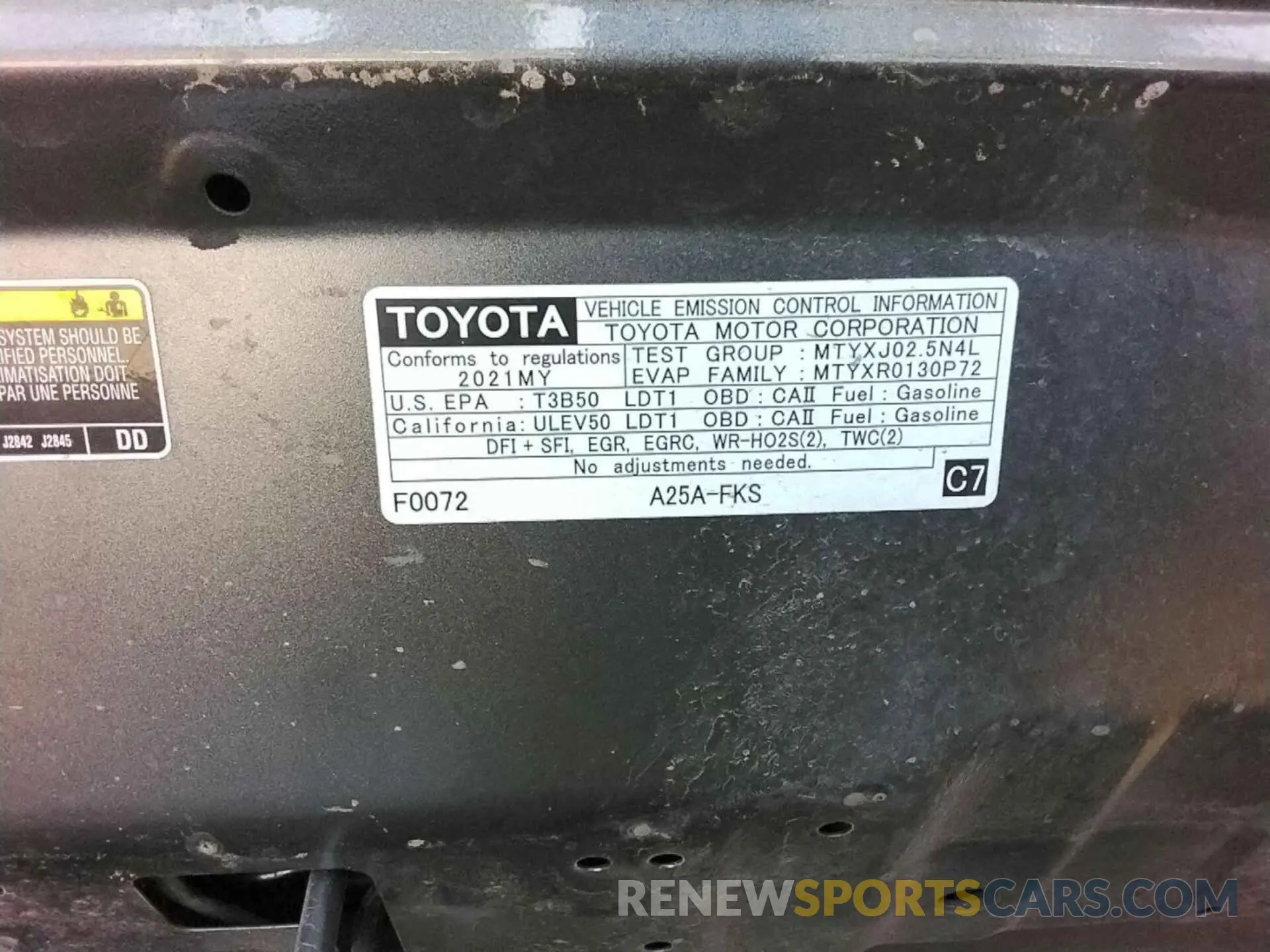 22 Photograph of a damaged car 2T3P1RFV3MC236129 TOYOTA RAV4 2021