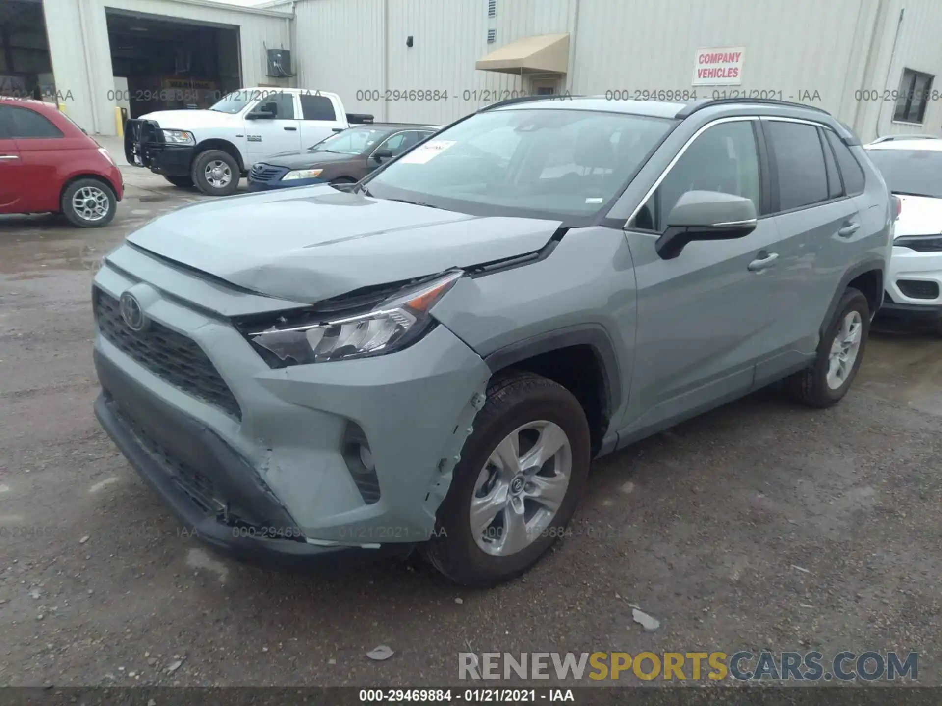 2 Photograph of a damaged car 2T3P1RFV3MW140242 TOYOTA RAV4 2021