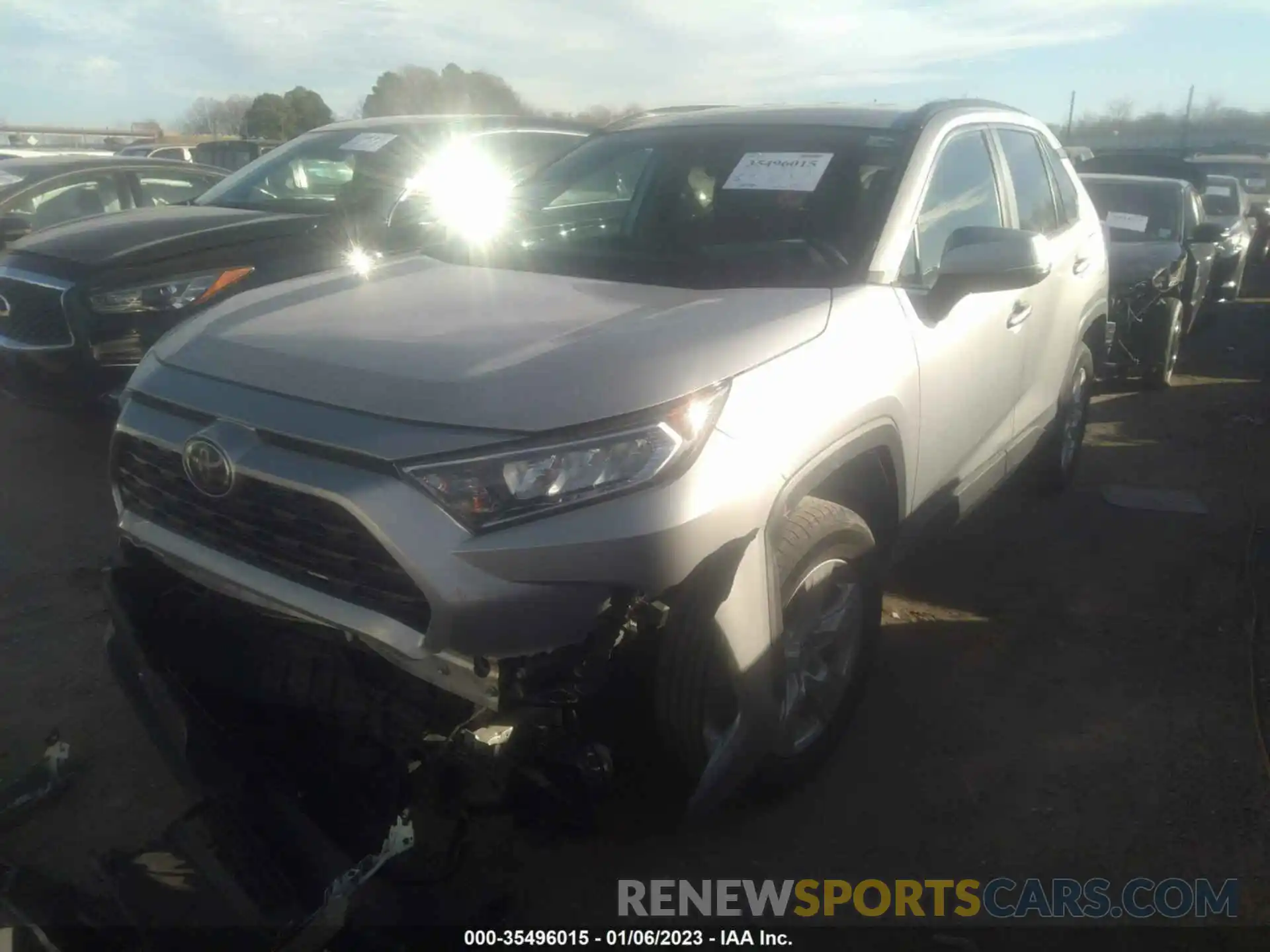 2 Photograph of a damaged car 2T3P1RFV3MW151435 TOYOTA RAV4 2021