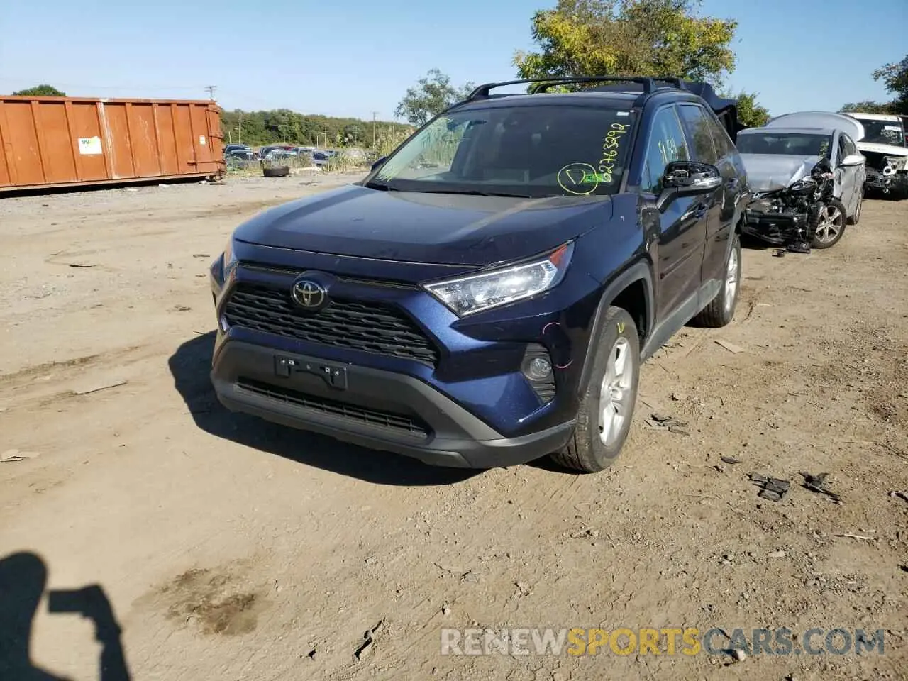 2 Photograph of a damaged car 2T3P1RFV3MW168414 TOYOTA RAV4 2021