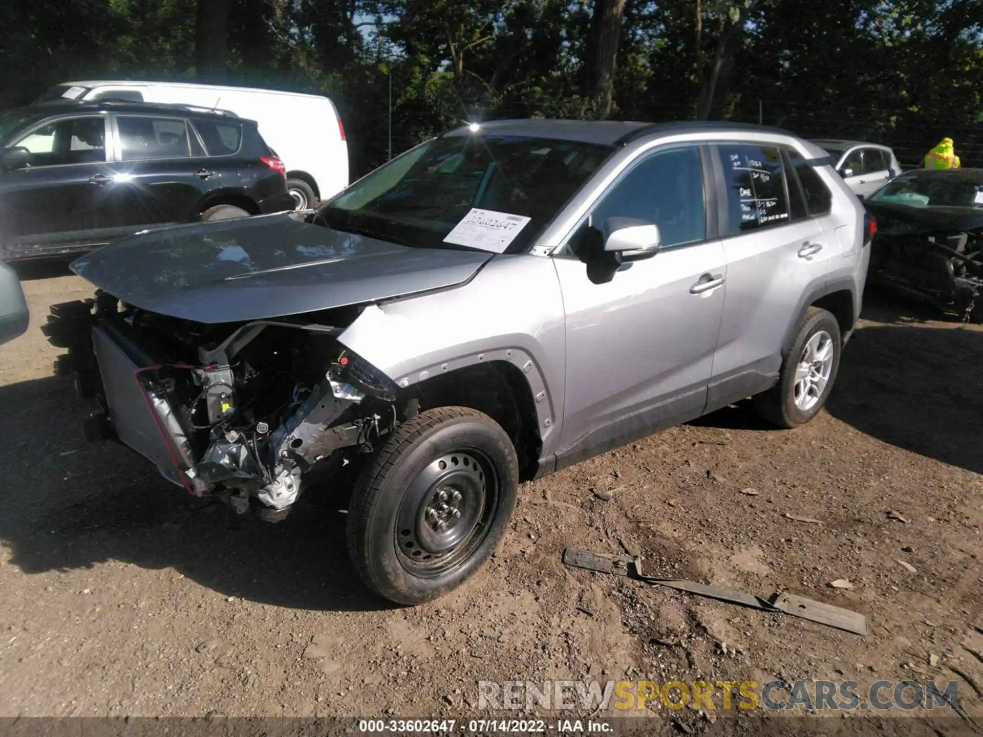 2 Photograph of a damaged car 2T3P1RFV4MC247799 TOYOTA RAV4 2021