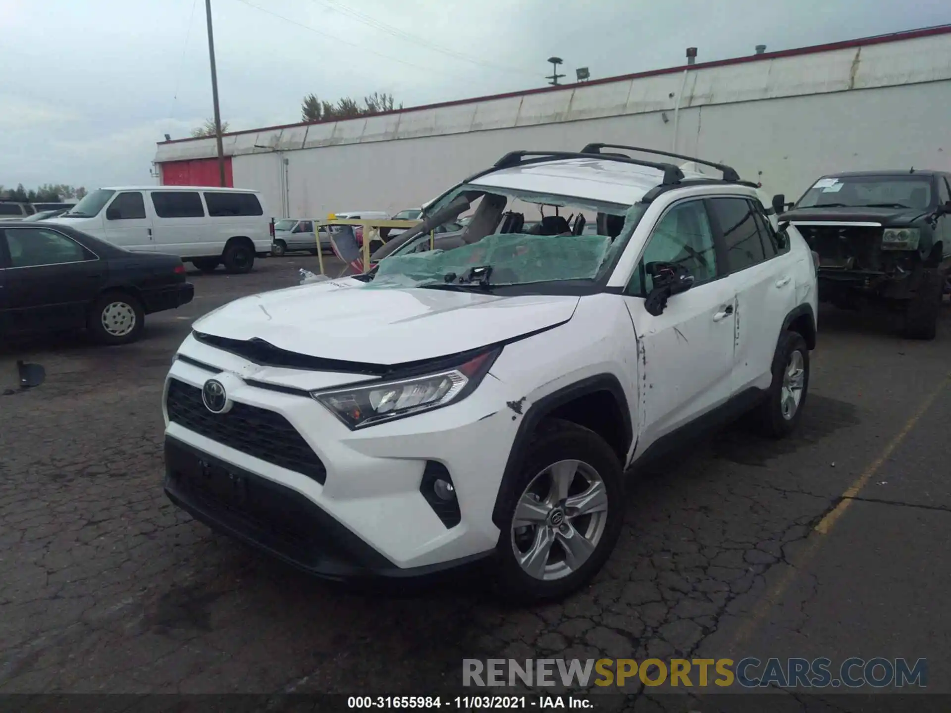 2 Photograph of a damaged car 2T3P1RFV5MC158159 TOYOTA RAV4 2021