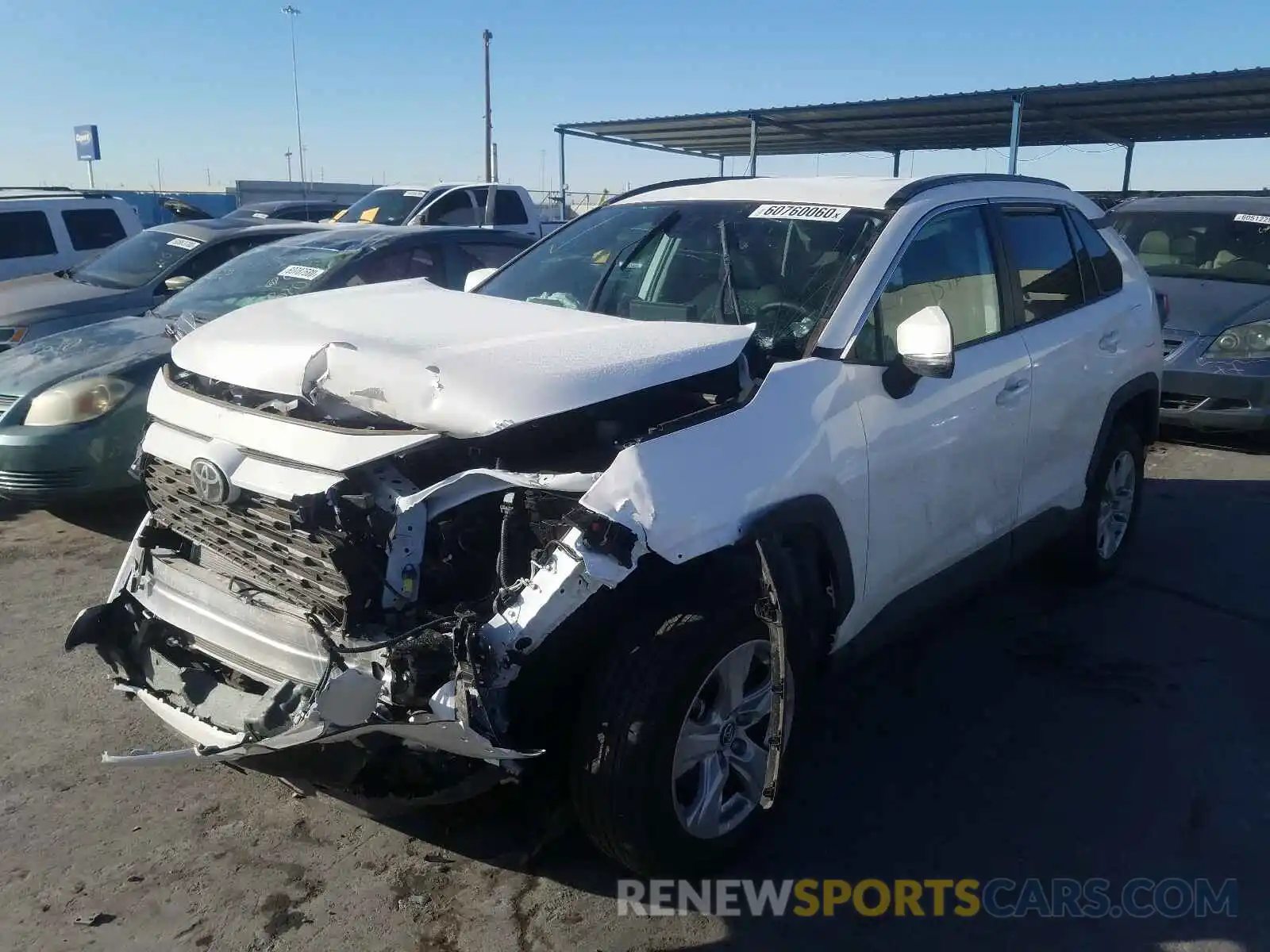 2 Photograph of a damaged car 2T3P1RFV5MC166455 TOYOTA RAV4 2021