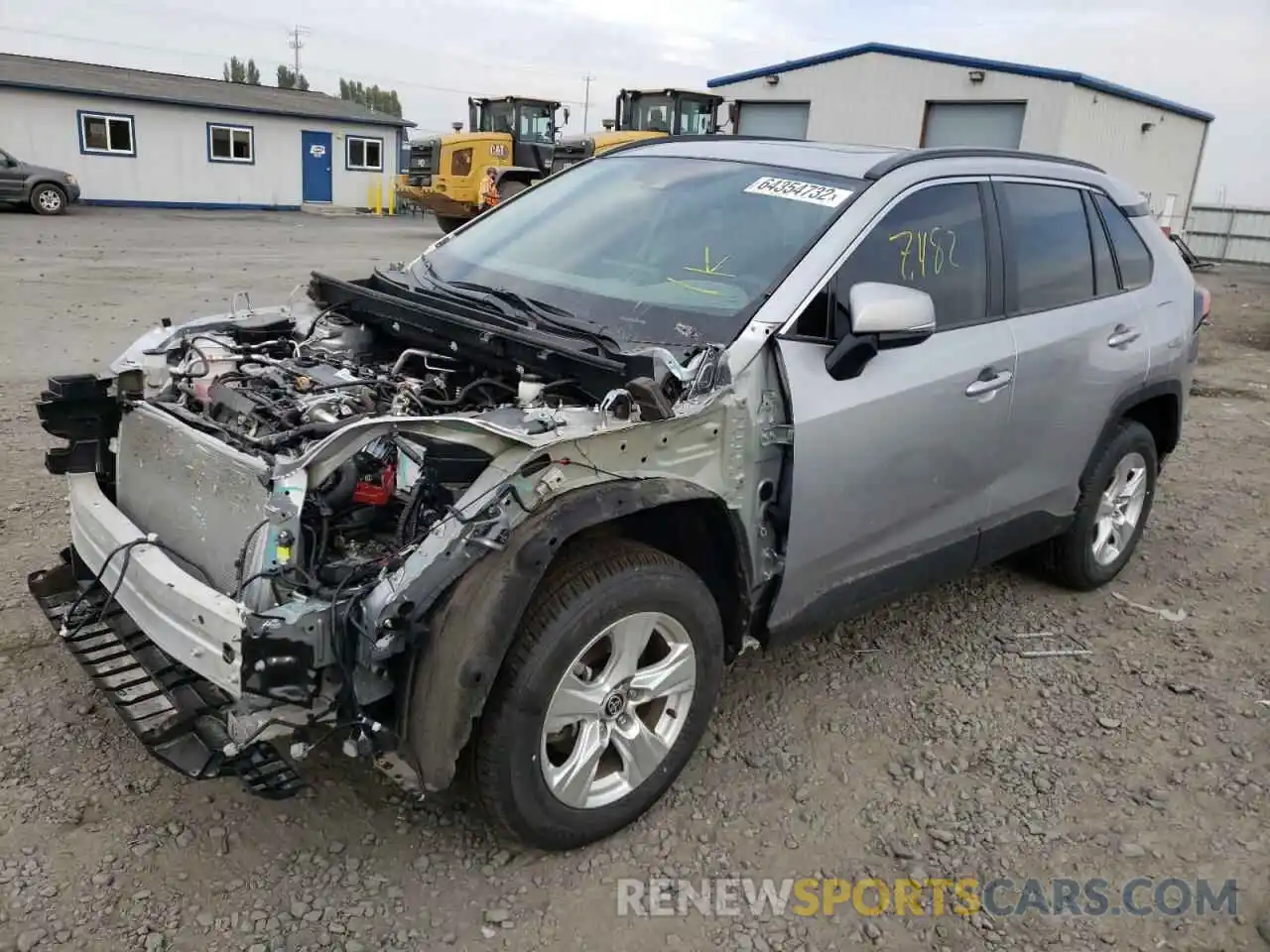 2 Photograph of a damaged car 2T3P1RFV5MC241980 TOYOTA RAV4 2021