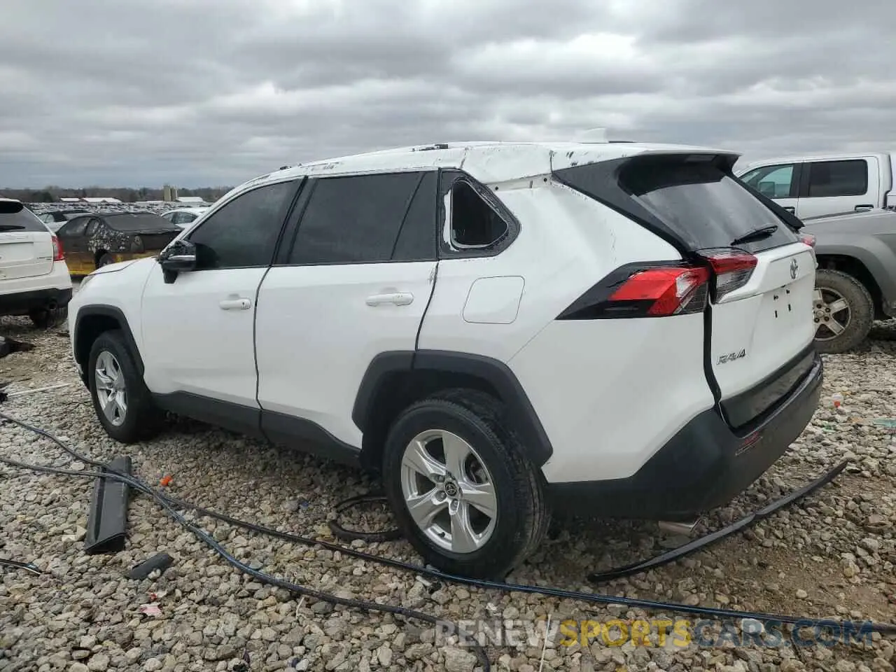 2 Photograph of a damaged car 2T3P1RFV5MC245429 TOYOTA RAV4 2021