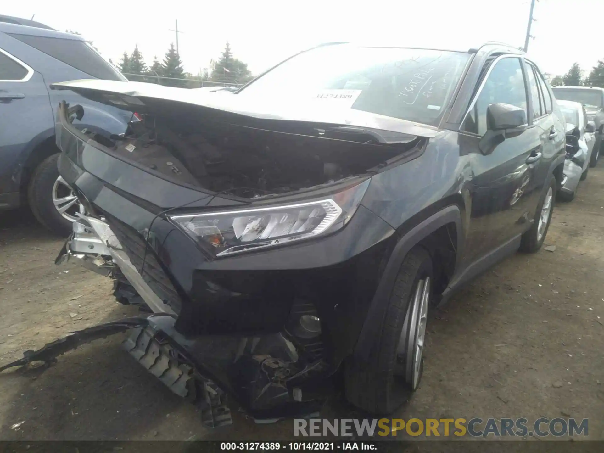 2 Photograph of a damaged car 2T3P1RFV6MC143766 TOYOTA RAV4 2021