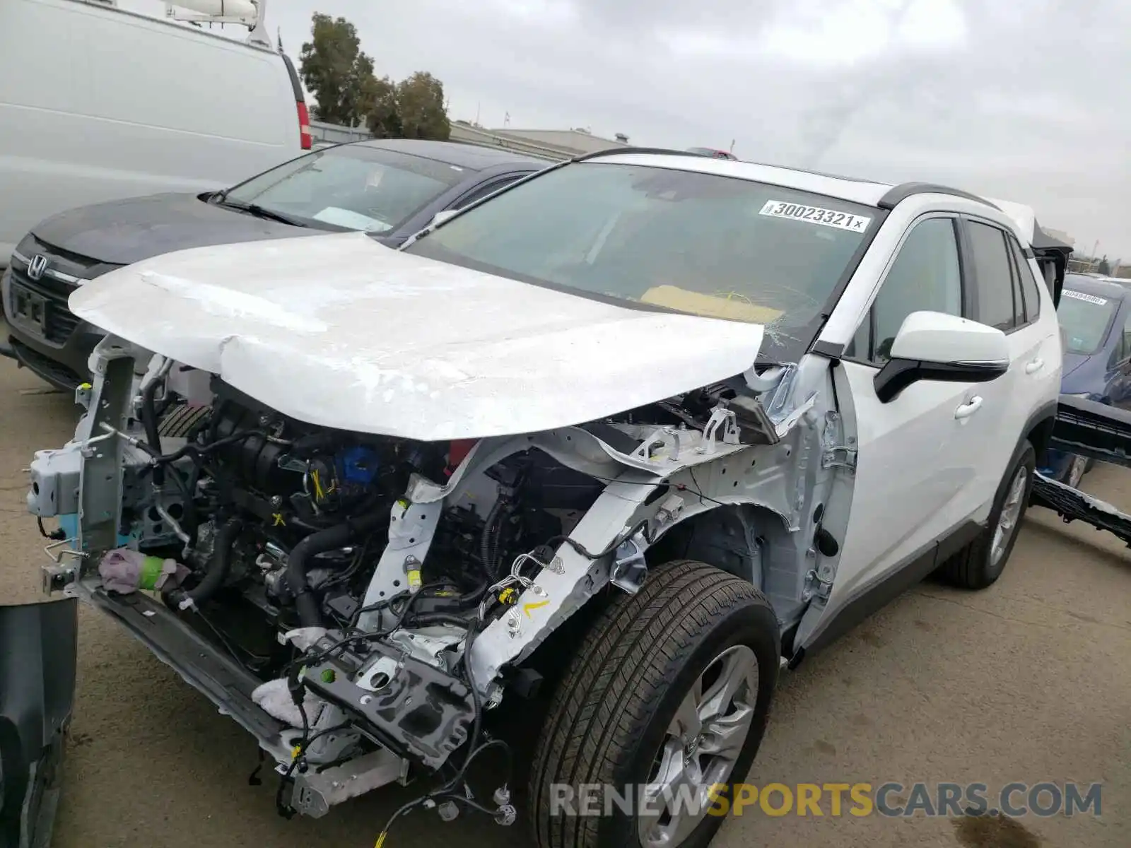 2 Photograph of a damaged car 2T3P1RFV6MC151480 TOYOTA RAV4 2021