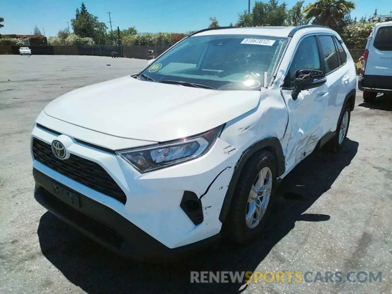 2 Photograph of a damaged car 2T3P1RFV6MC206686 TOYOTA RAV4 2021