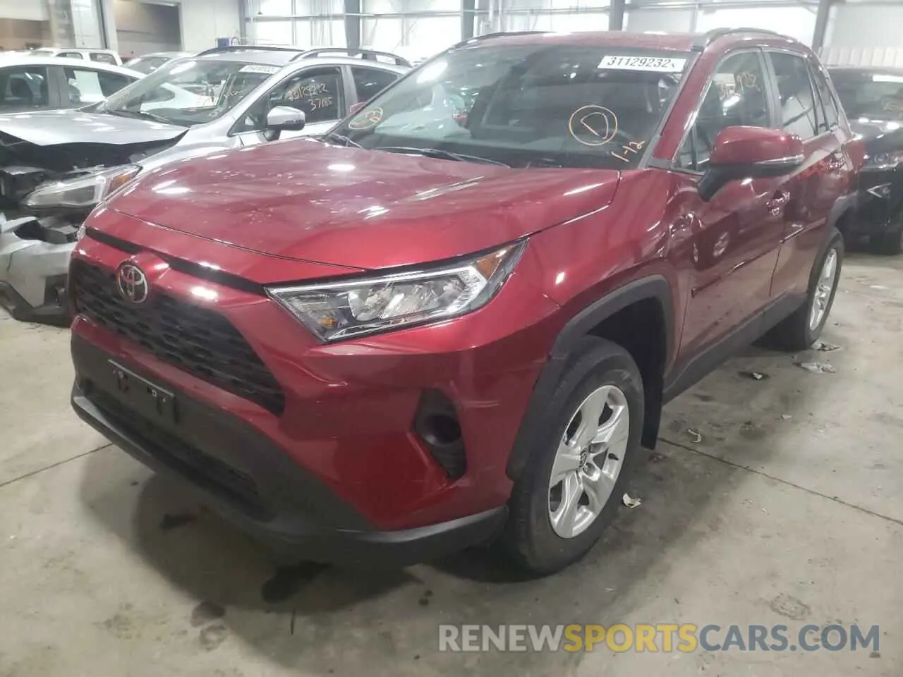 2 Photograph of a damaged car 2T3P1RFV7MW233720 TOYOTA RAV4 2021