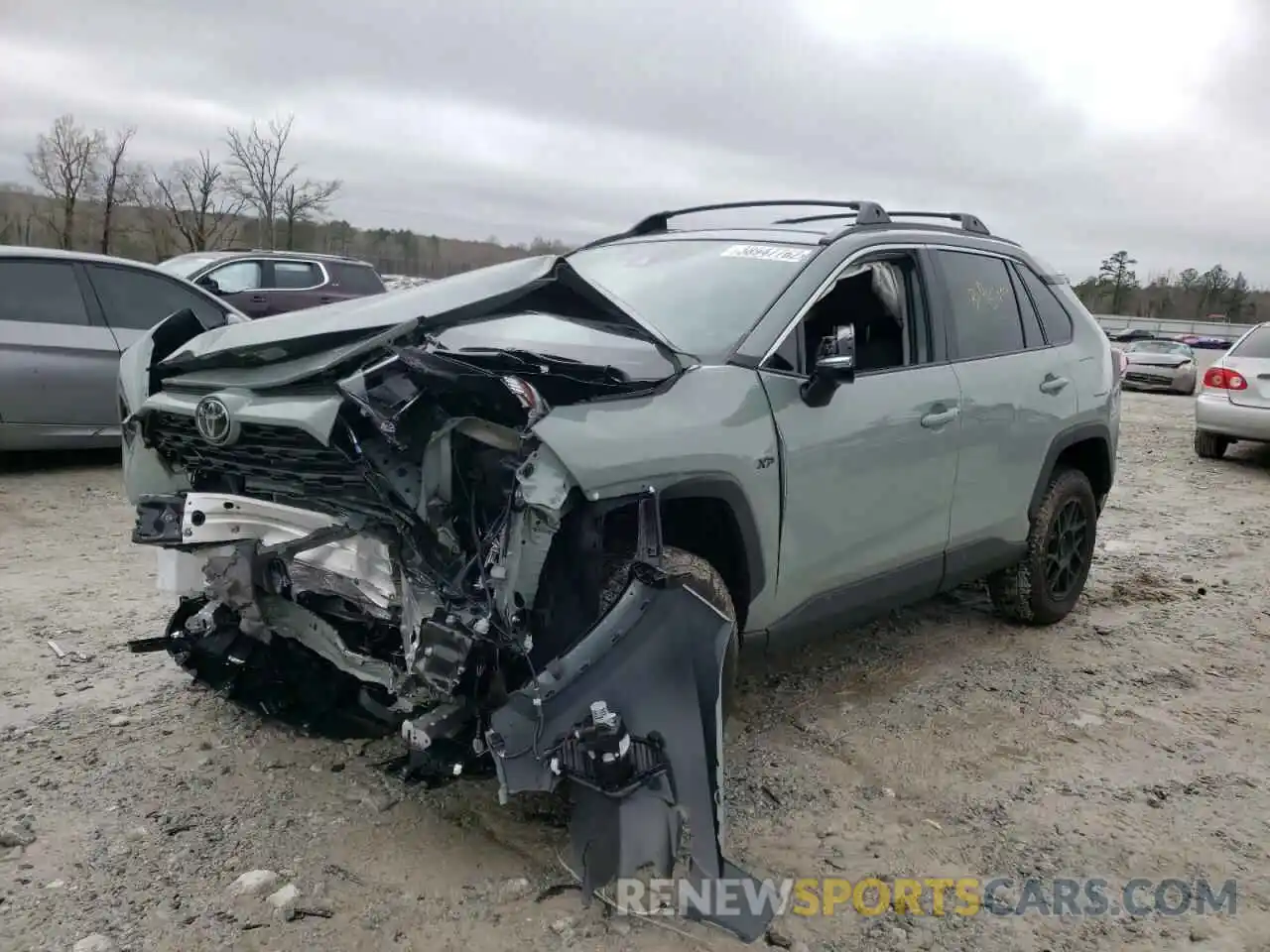 2 Photograph of a damaged car 2T3P1RFV7MW245477 TOYOTA RAV4 2021