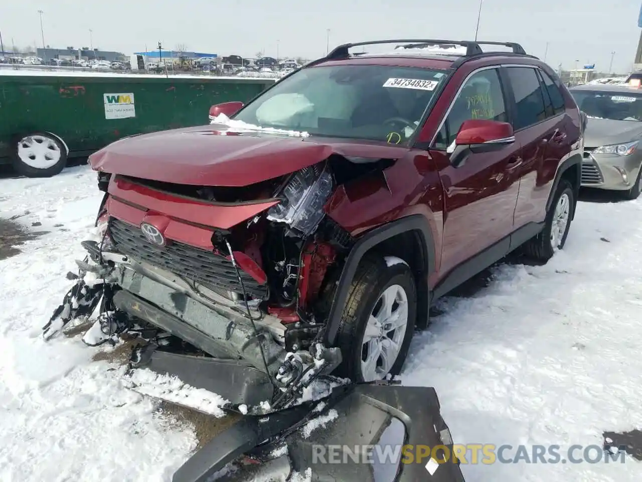 2 Photograph of a damaged car 2T3P1RFV8MW173639 TOYOTA RAV4 2021