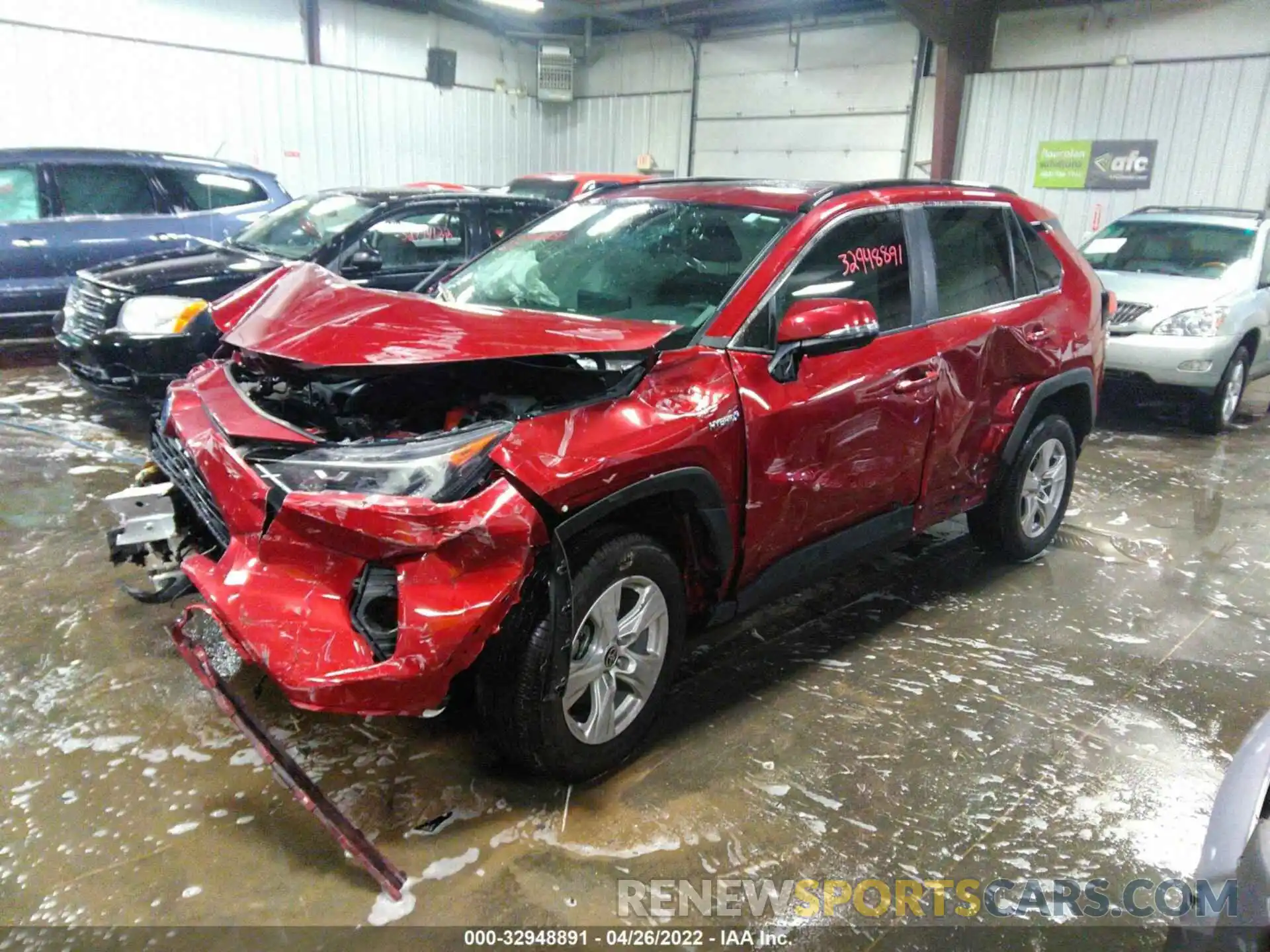 2 Photograph of a damaged car 2T3R6RFV1MW011216 TOYOTA RAV4 2021