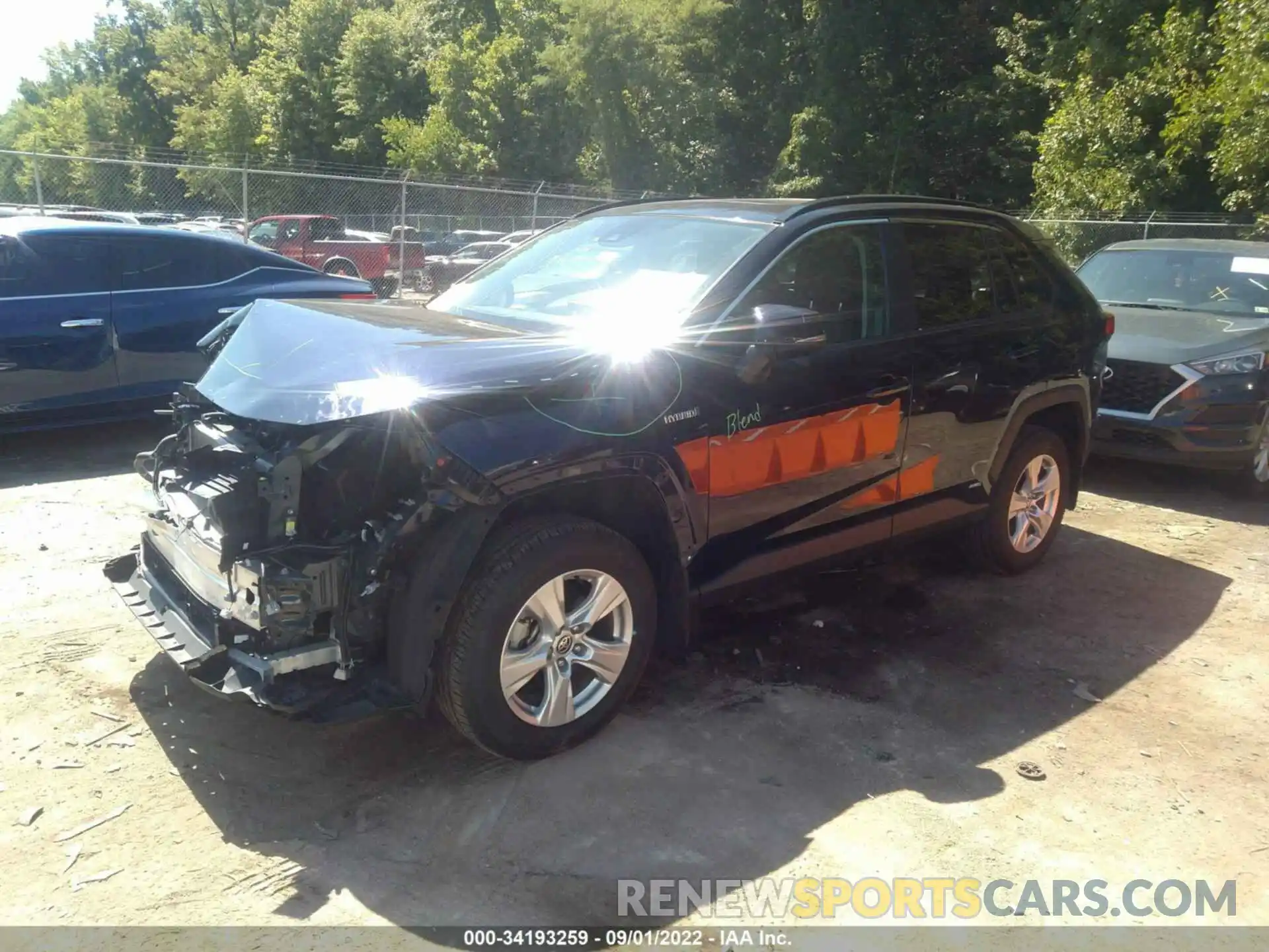 2 Photograph of a damaged car 2T3R6RFV7MW010166 TOYOTA RAV4 2021