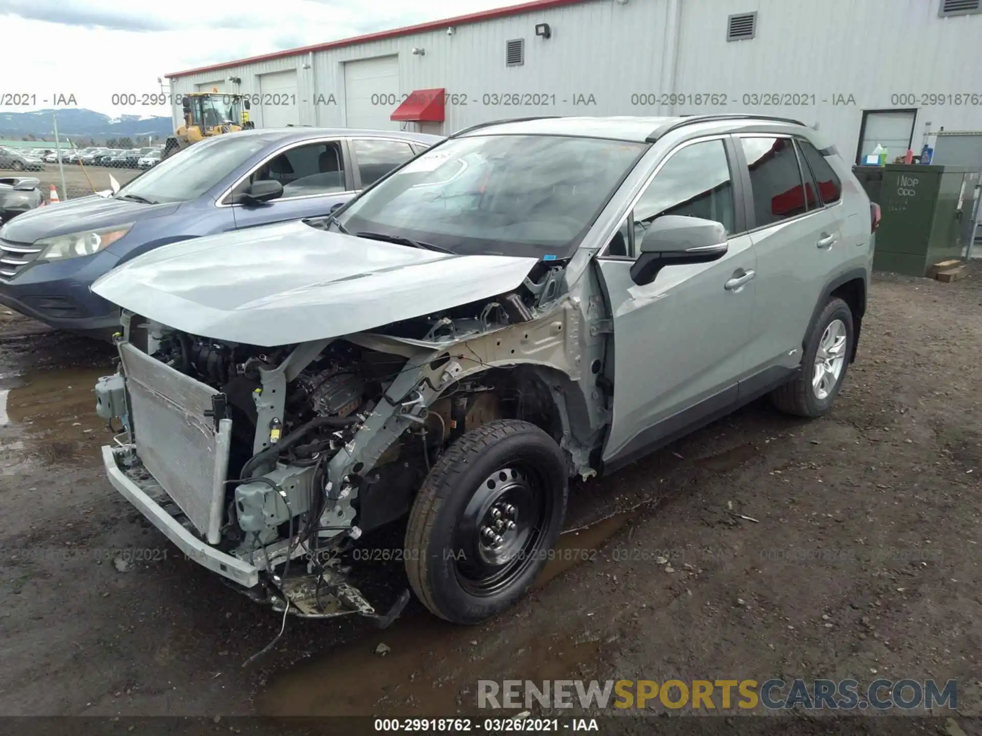 2 Photograph of a damaged car 2T3R6RFV7MW014542 TOYOTA RAV4 2021