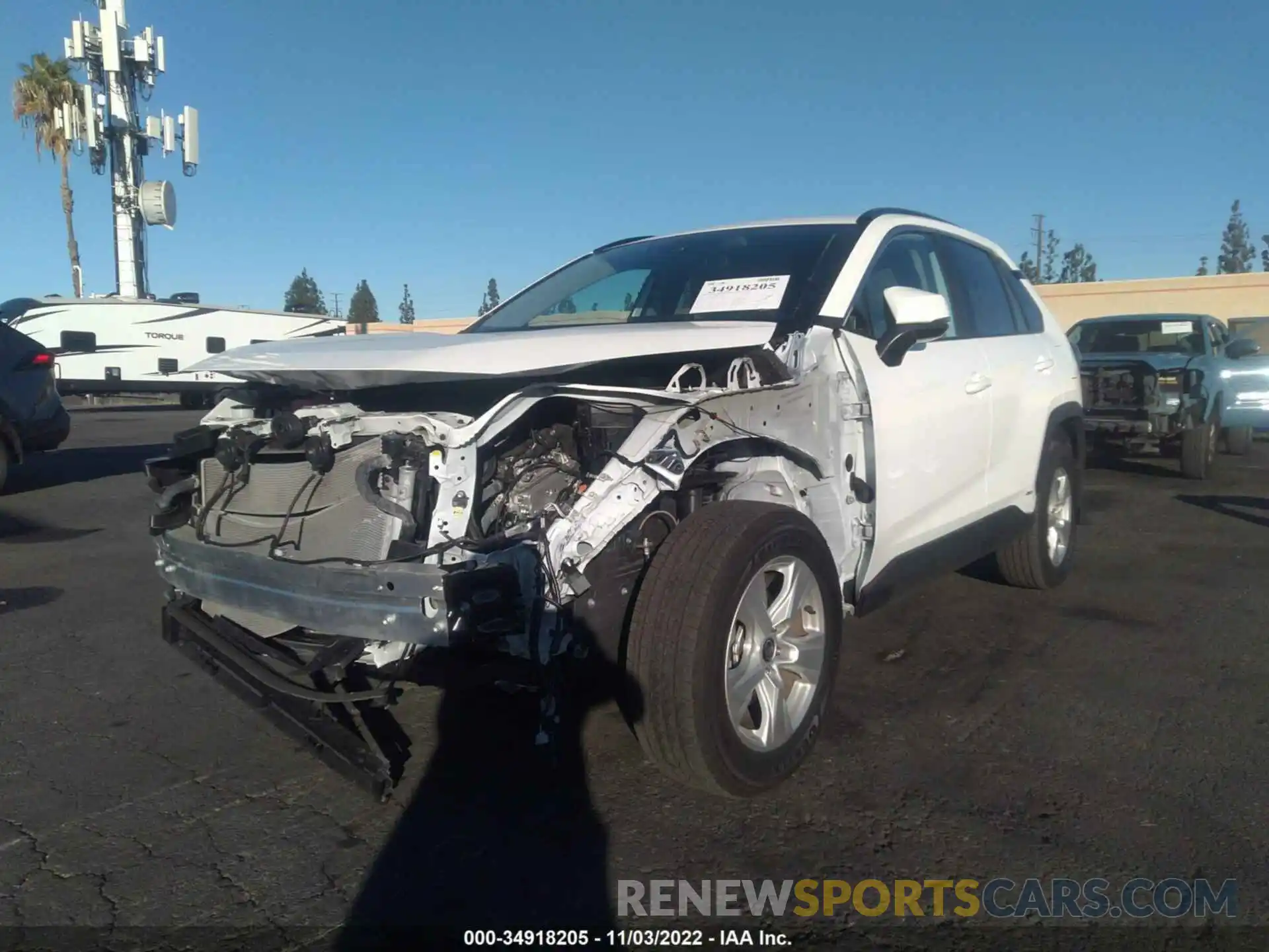 2 Photograph of a damaged car 2T3RWRFV4MW117207 TOYOTA RAV4 2021