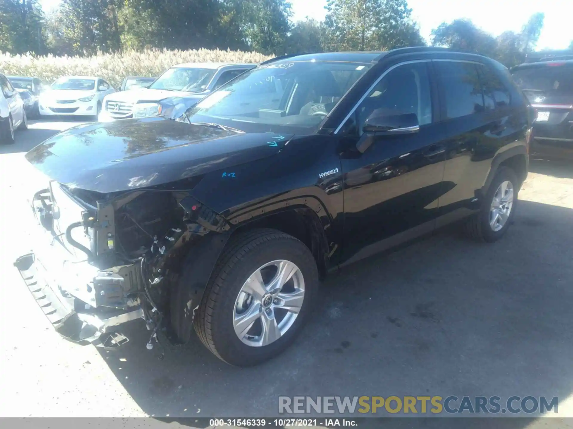 2 Photograph of a damaged car 2T3RWRFV4MW118048 TOYOTA RAV4 2021