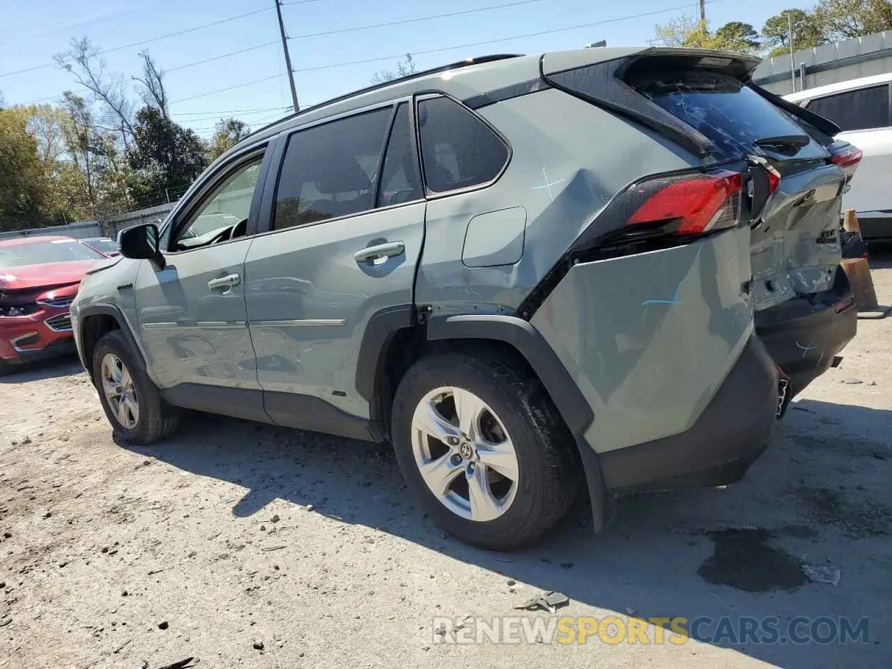 2 Photograph of a damaged car 2T3RWRFV4MW121676 TOYOTA RAV4 2021