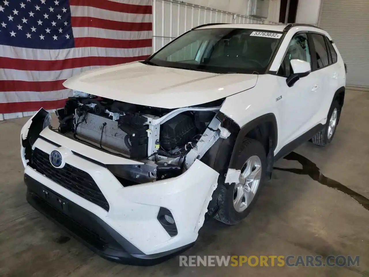 2 Photograph of a damaged car 2T3RWRFV5MW121332 TOYOTA RAV4 2021