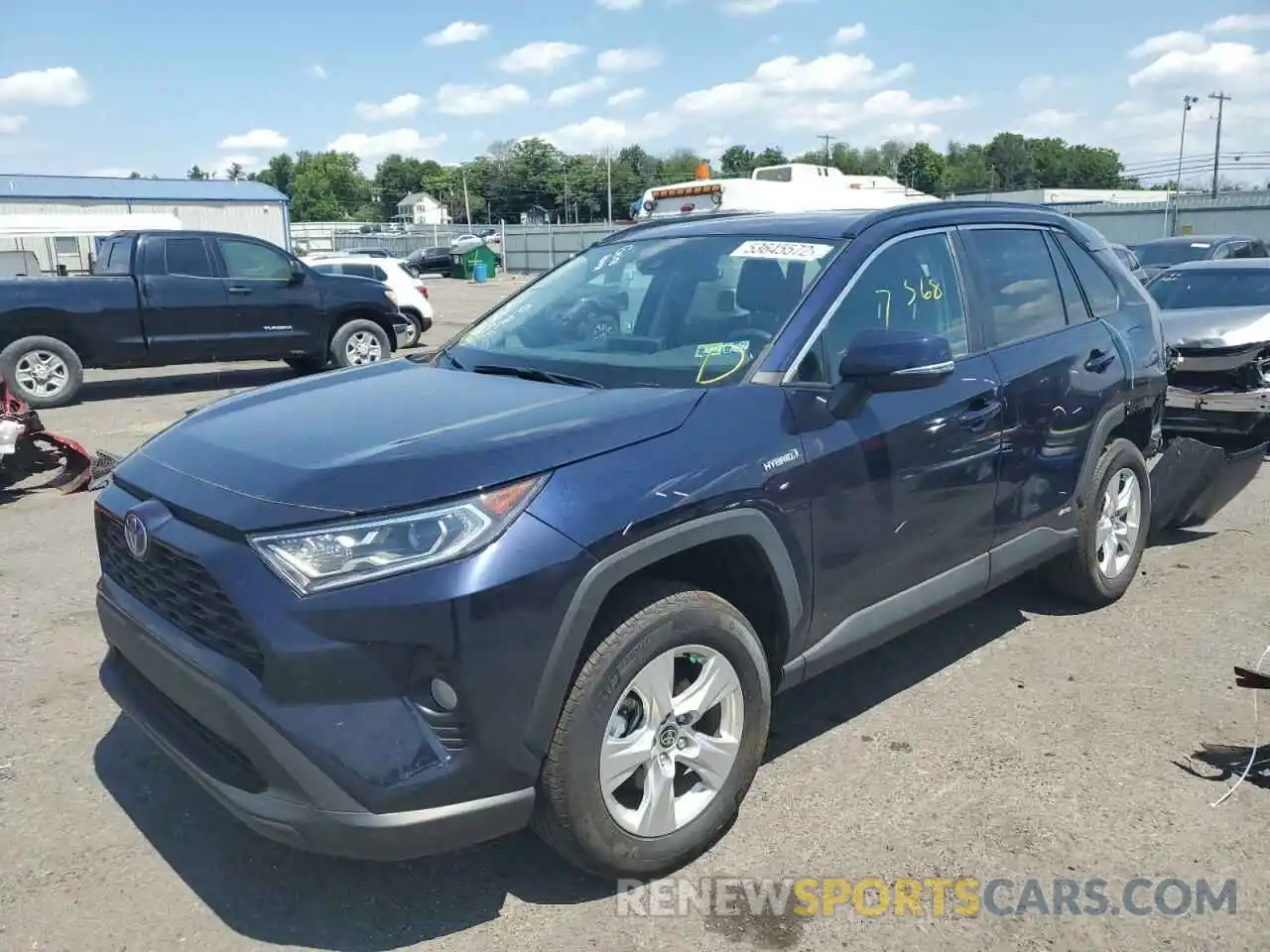 2 Photograph of a damaged car 2T3RWRFV9MW127022 TOYOTA RAV4 2021