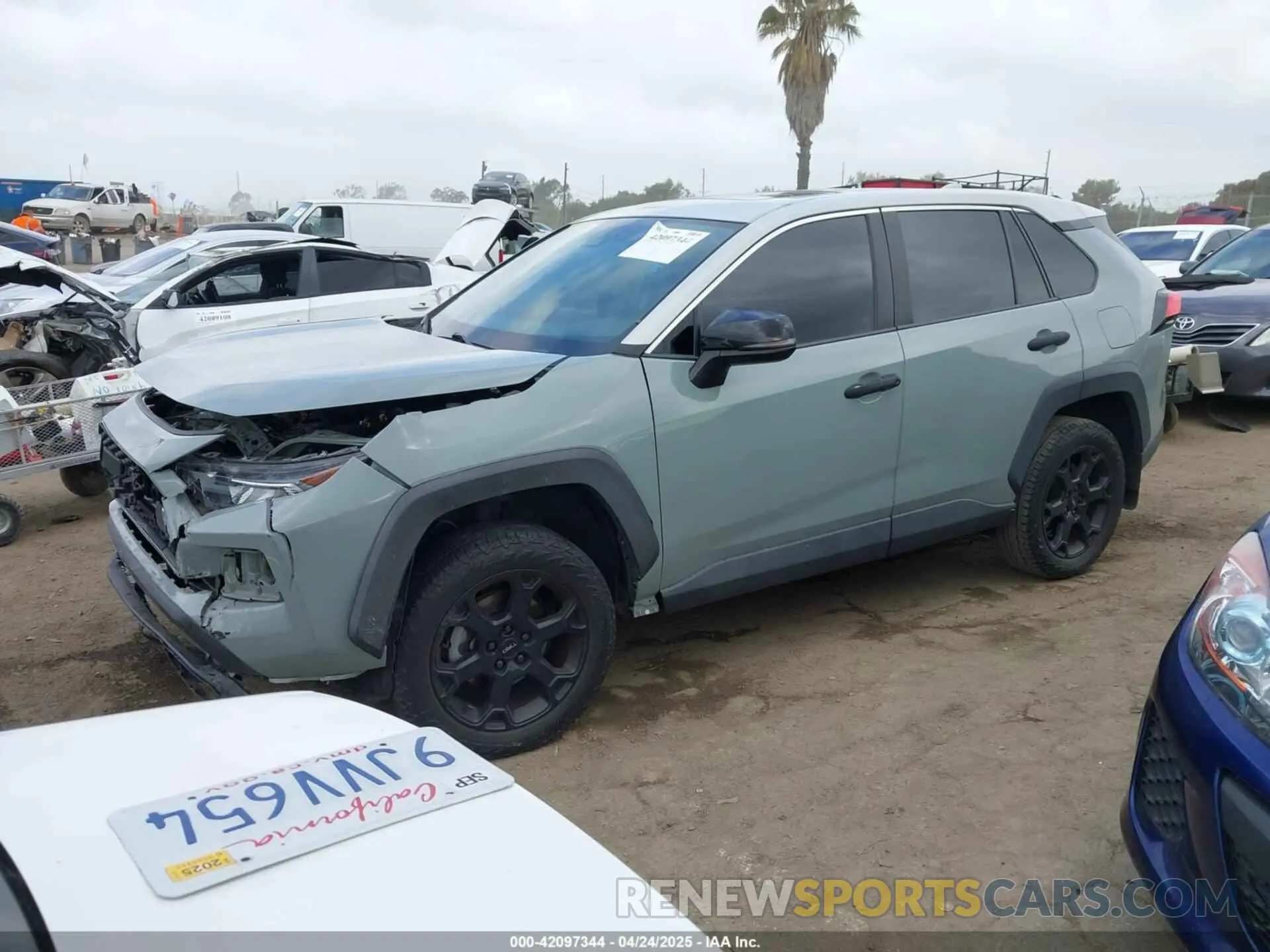 2 Photograph of a damaged car 2T3S1RFV7MW227359 TOYOTA RAV4 2021