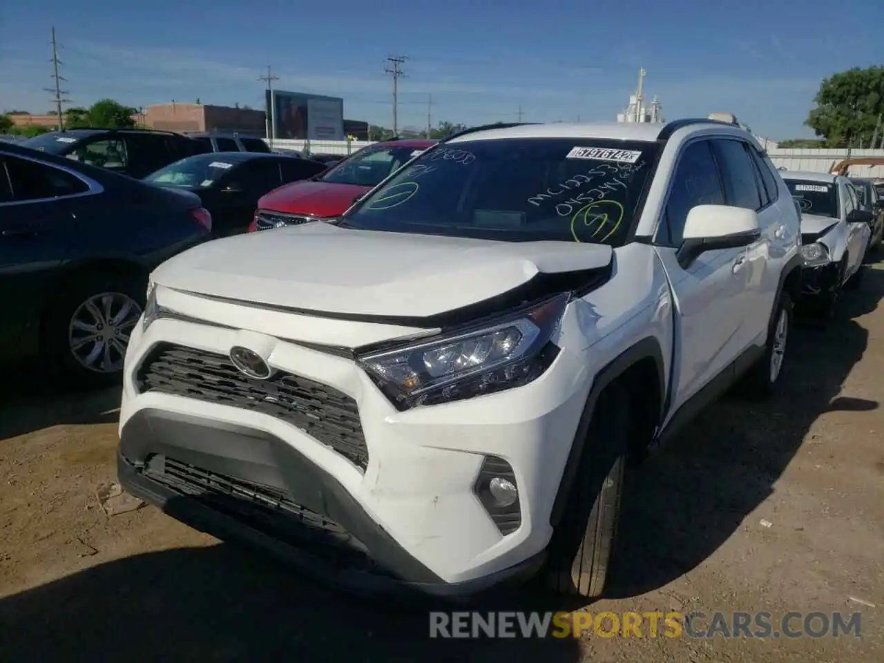 2 Photograph of a damaged car 2T3W1RFV0MC122536 TOYOTA RAV4 2021