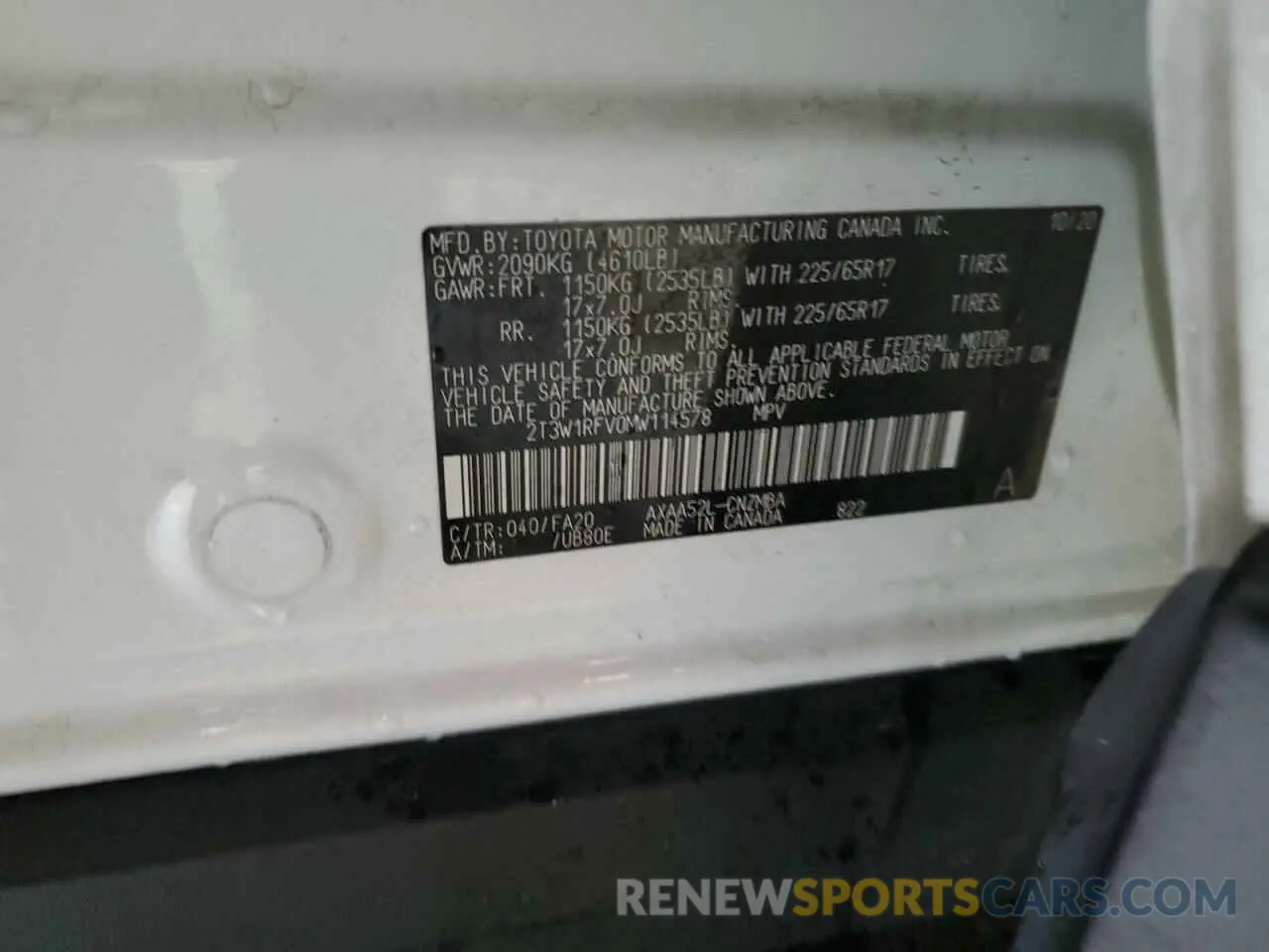 15 Photograph of a damaged car 2T3W1RFV0MW114578 TOYOTA RAV4 2021