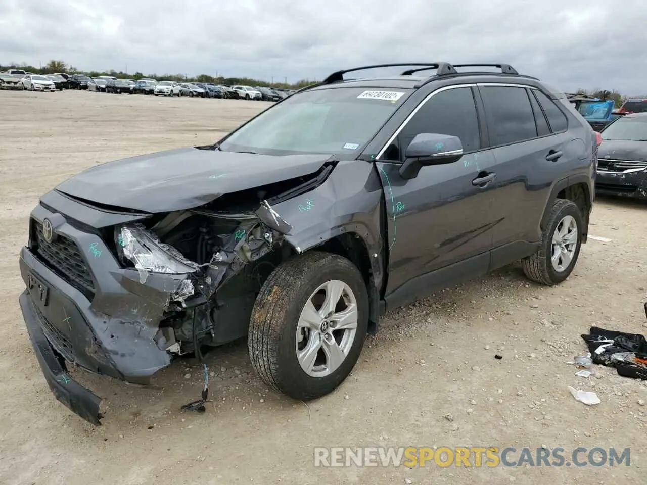1 Photograph of a damaged car 2T3W1RFV1MC092575 TOYOTA RAV4 2021