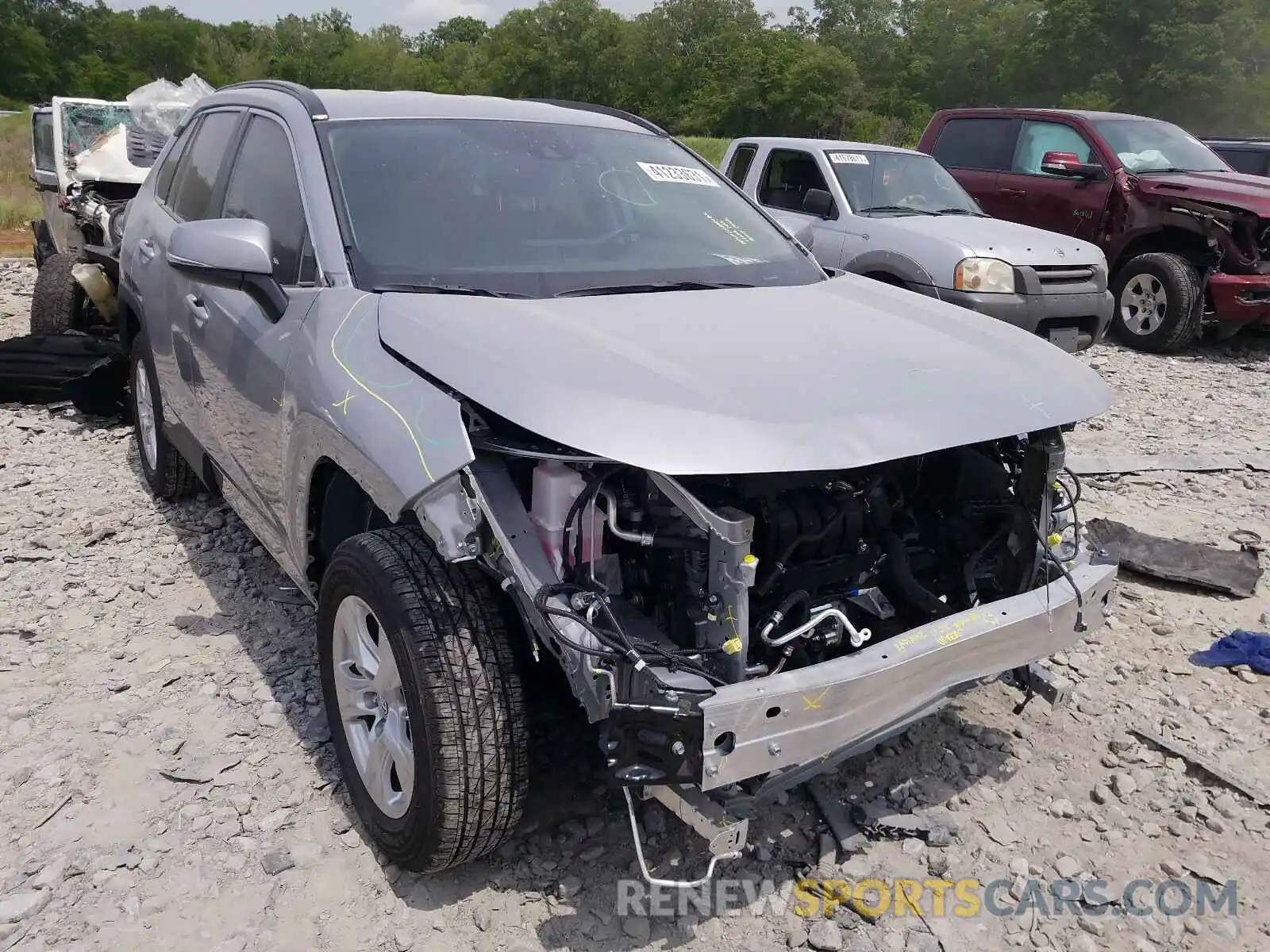 1 Photograph of a damaged car 2T3W1RFV1MC092608 TOYOTA RAV4 2021