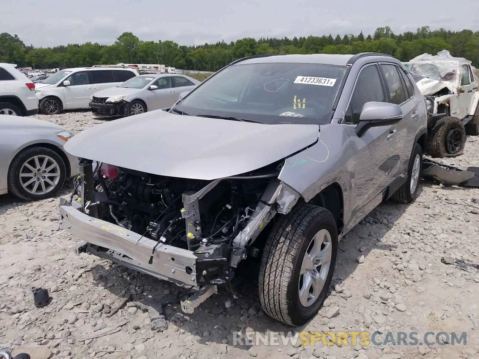 2 Photograph of a damaged car 2T3W1RFV1MC092608 TOYOTA RAV4 2021