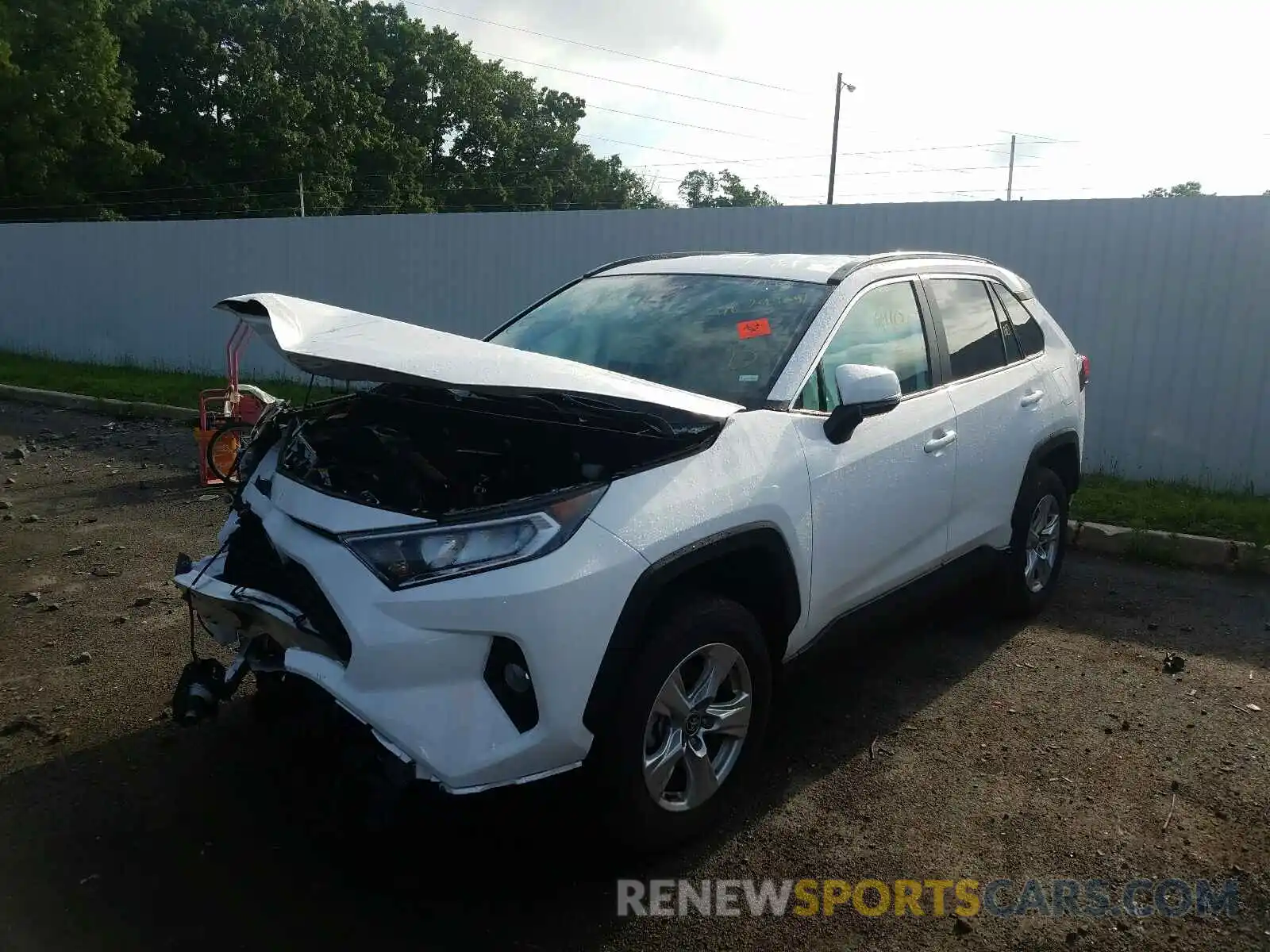 2 Photograph of a damaged car 2T3W1RFV1MC120374 TOYOTA RAV4 2021