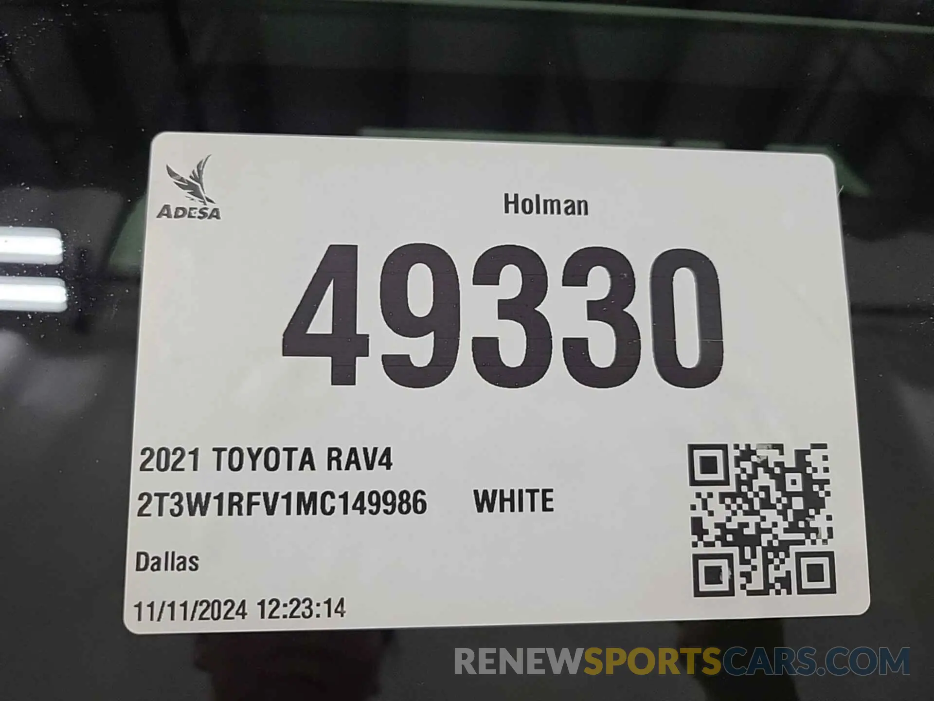 1 Photograph of a damaged car 2T3W1RFV1MC149986 TOYOTA RAV4 2021