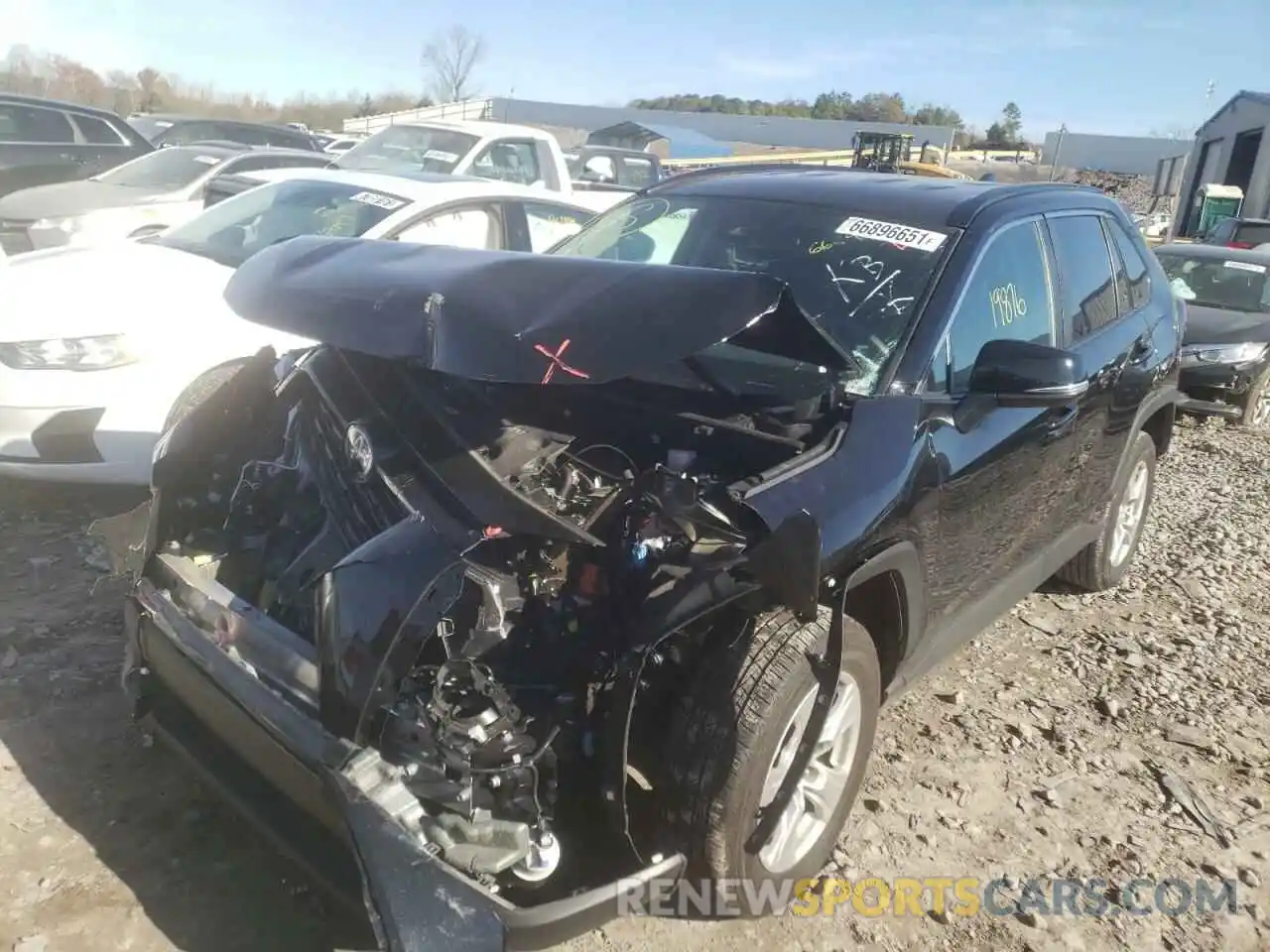 2 Photograph of a damaged car 2T3W1RFV1MW107185 TOYOTA RAV4 2021