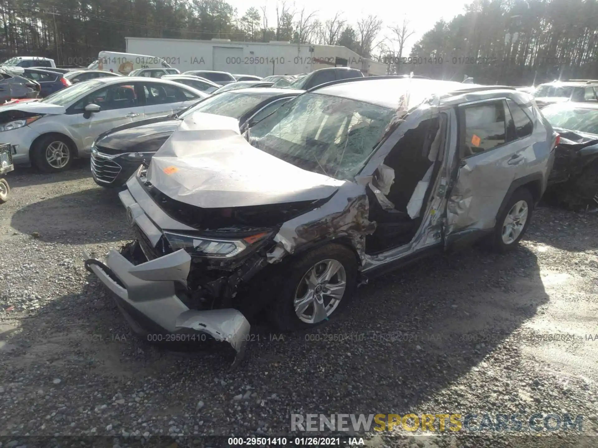 2 Photograph of a damaged car 2T3W1RFV1MW114945 TOYOTA RAV4 2021