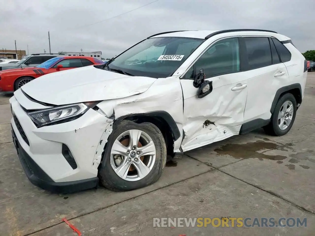 1 Photograph of a damaged car 2T3W1RFV1MW124097 TOYOTA RAV4 2021