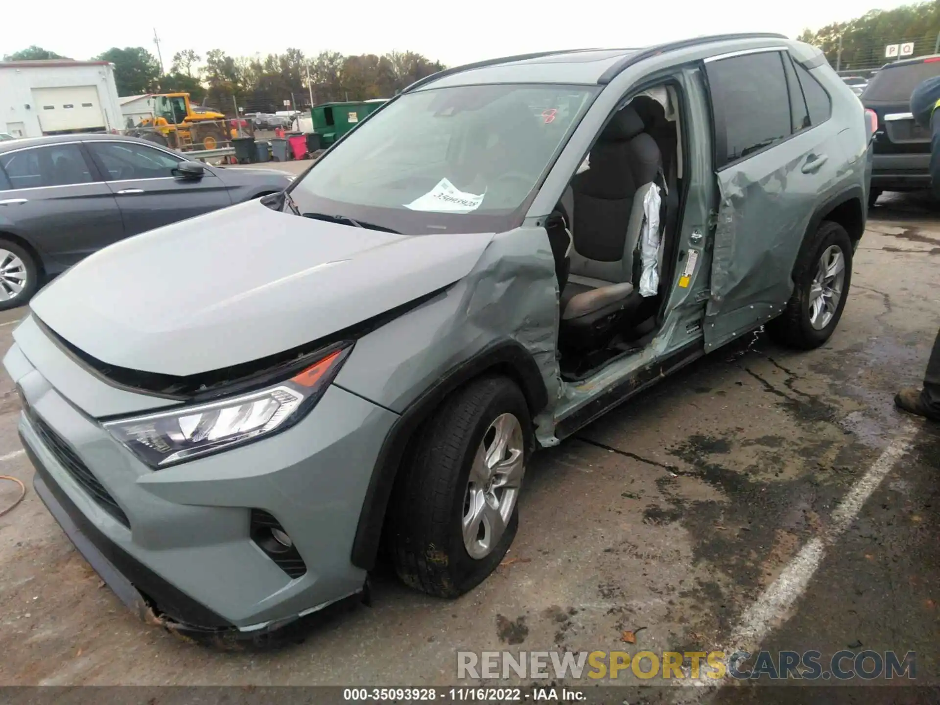 2 Photograph of a damaged car 2T3W1RFV1MW129638 TOYOTA RAV4 2021