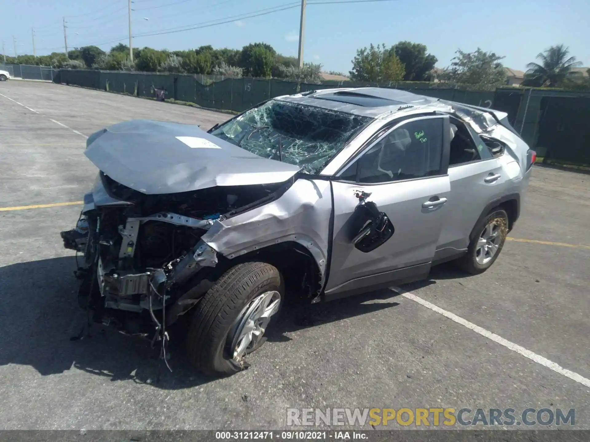 2 Photograph of a damaged car 2T3W1RFV1MW153910 TOYOTA RAV4 2021