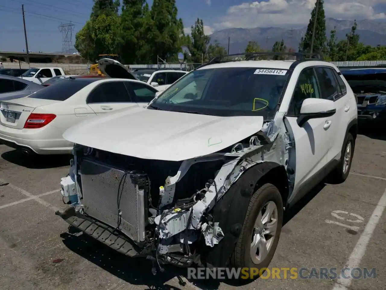 2 Photograph of a damaged car 2T3W1RFV1MW156161 TOYOTA RAV4 2021