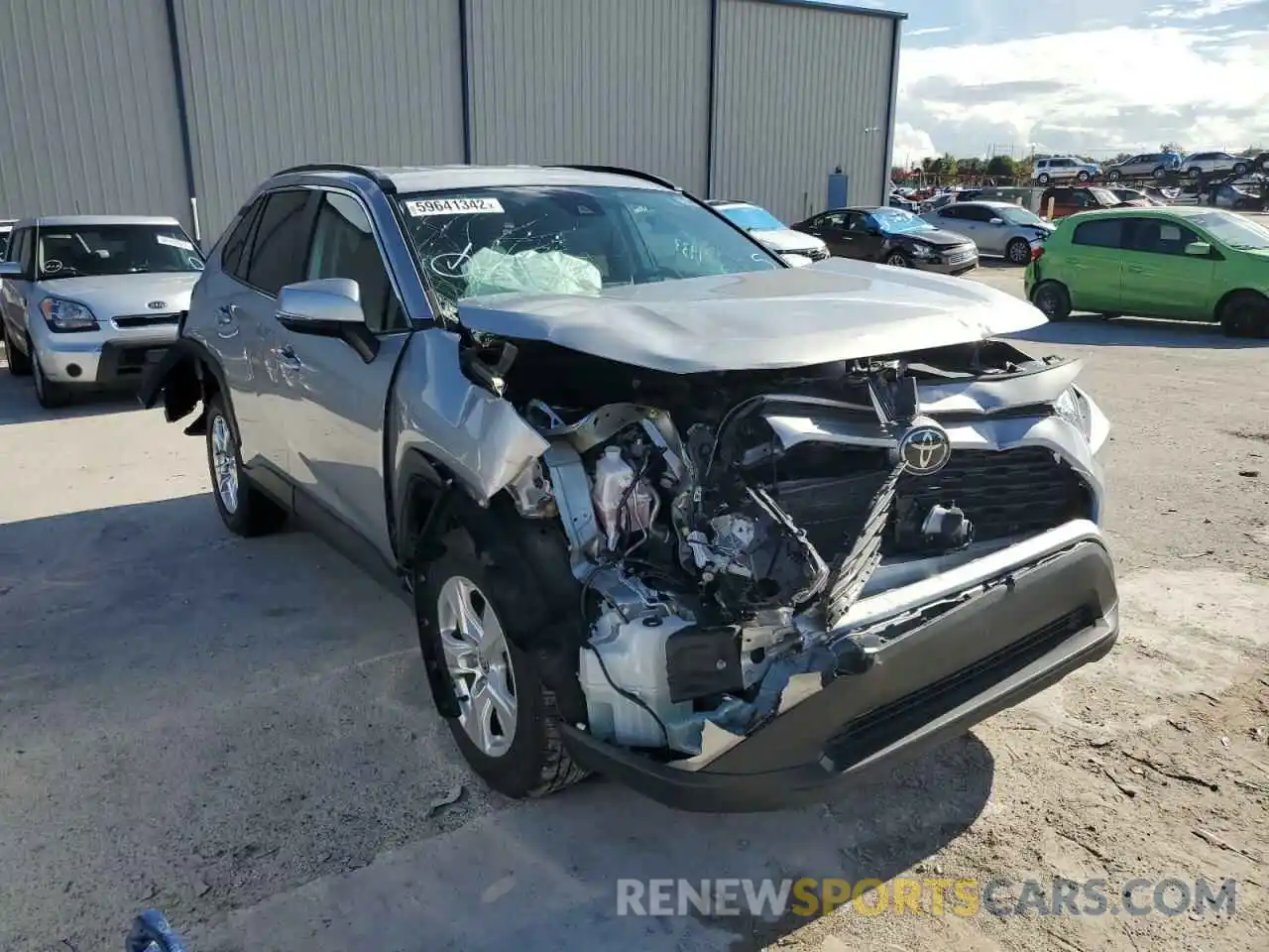 1 Photograph of a damaged car 2T3W1RFV1MW163126 TOYOTA RAV4 2021