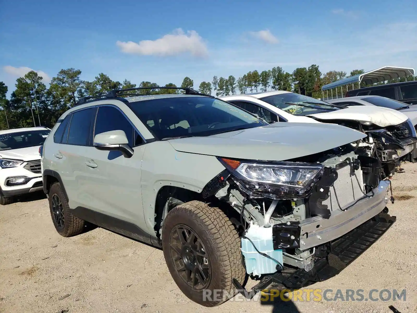 1 Photograph of a damaged car 2T3W1RFV1MW166950 TOYOTA RAV4 2021