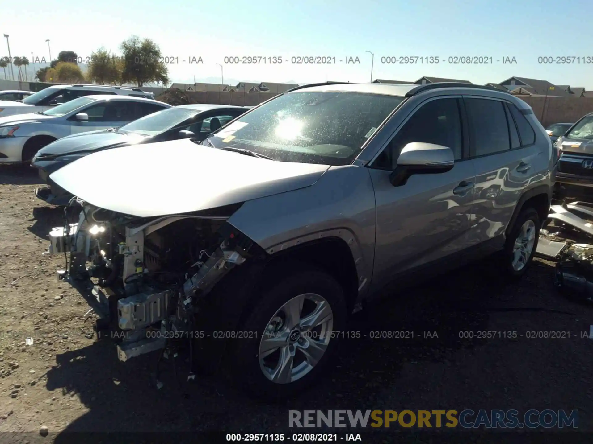 2 Photograph of a damaged car 2T3W1RFV2MC101719 TOYOTA RAV4 2021