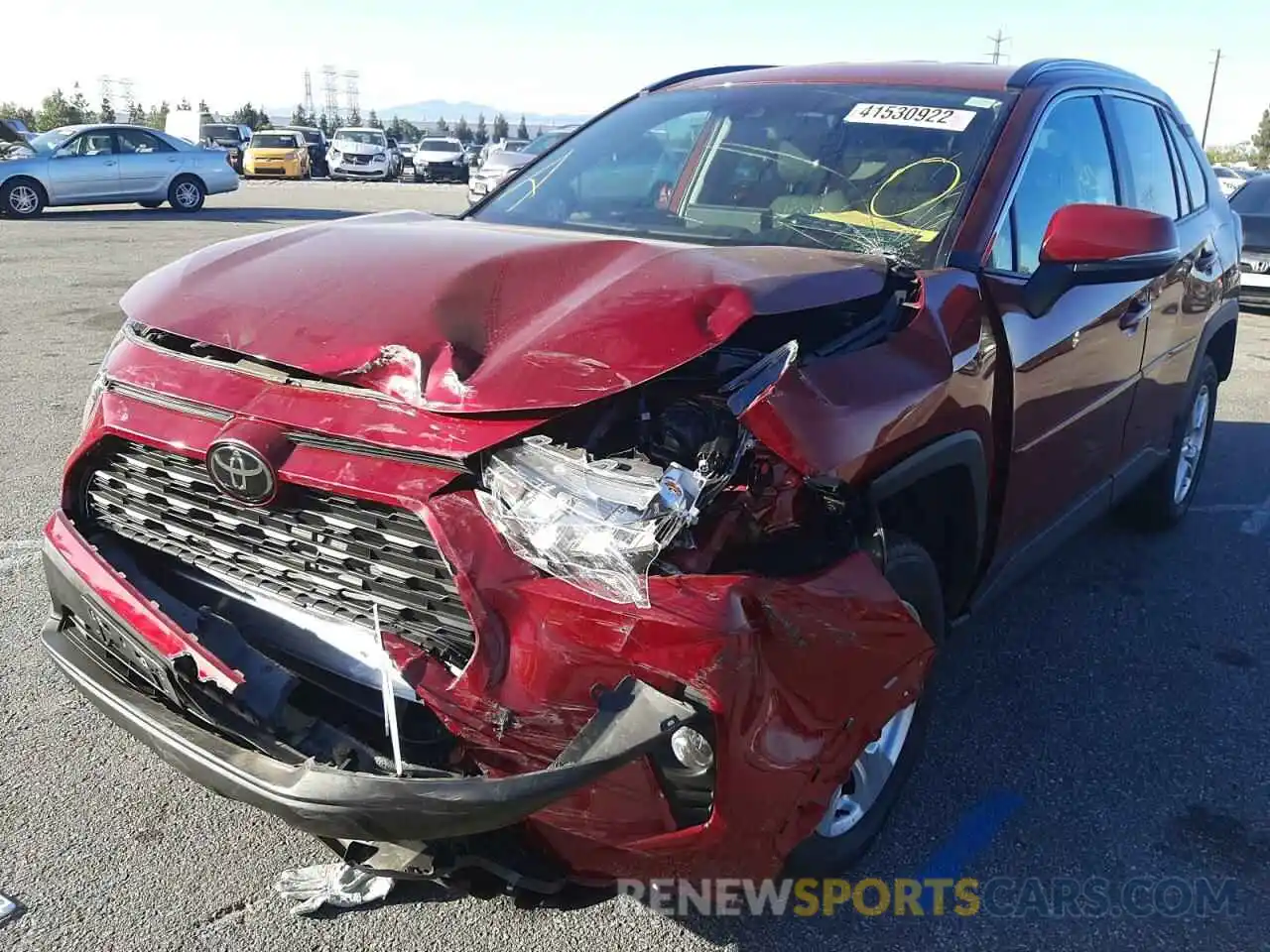 2 Photograph of a damaged car 2T3W1RFV2MW123444 TOYOTA RAV4 2021