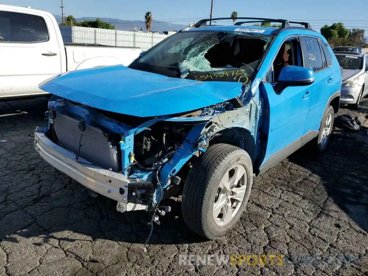 2 Photograph of a damaged car 2T3W1RFV2MW146240 TOYOTA RAV4 2021