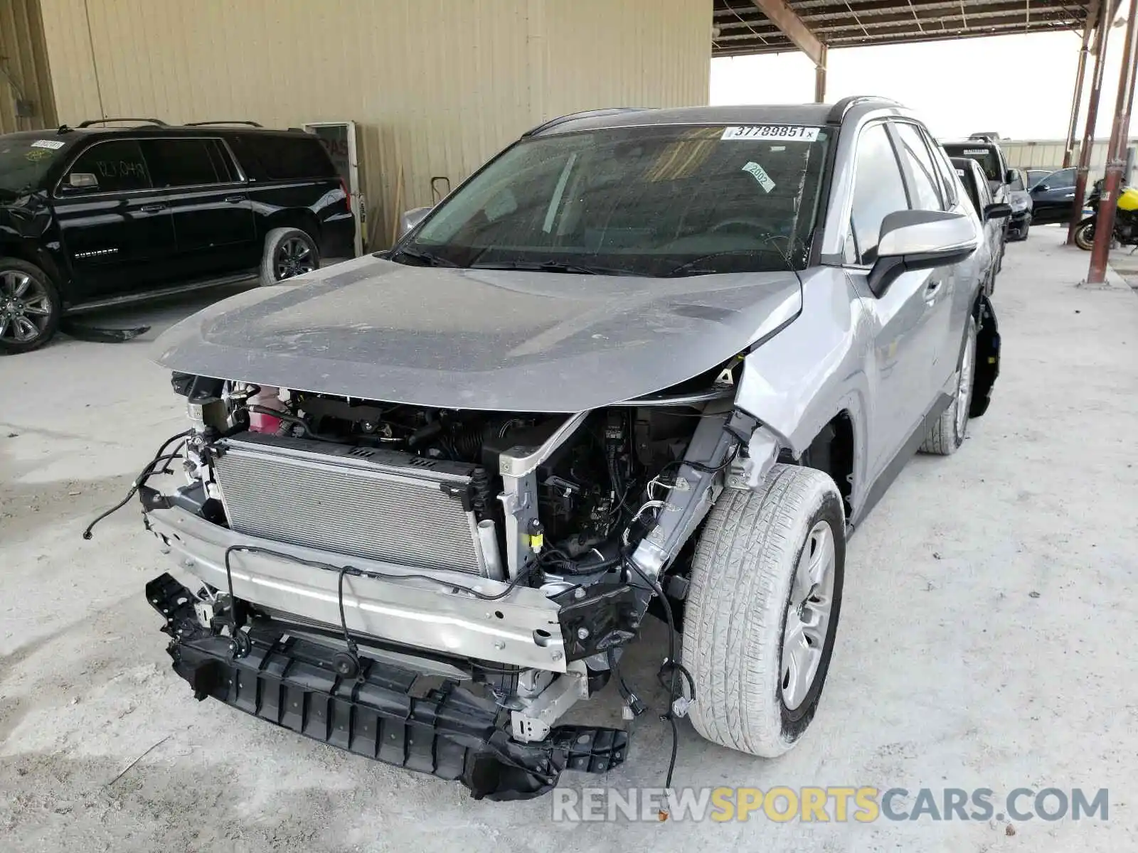 2 Photograph of a damaged car 2T3W1RFV3MC093906 TOYOTA RAV4 2021