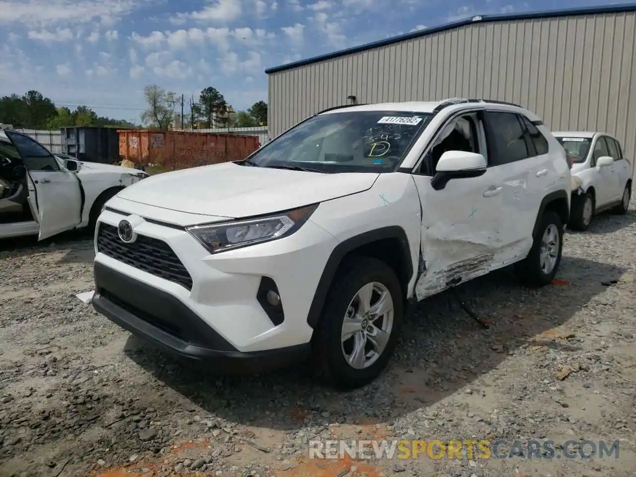 2 Photograph of a damaged car 2T3W1RFV3MC098393 TOYOTA RAV4 2021