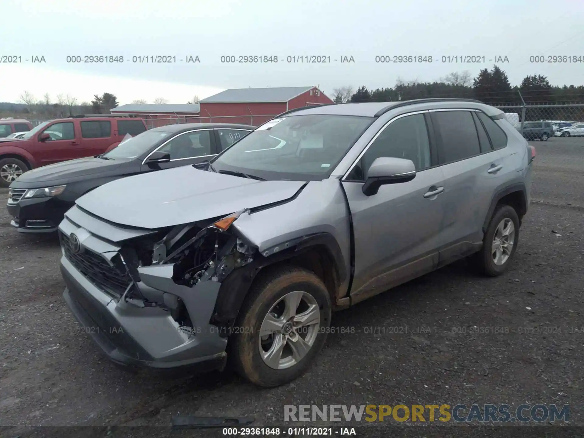 2 Photograph of a damaged car 2T3W1RFV3MW116776 TOYOTA RAV4 2021