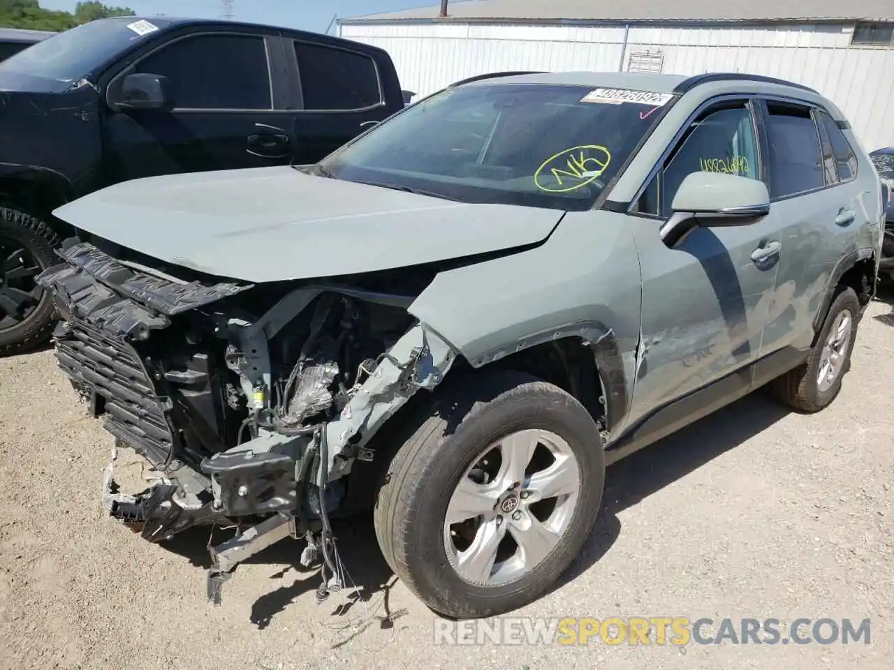 2 Photograph of a damaged car 2T3W1RFV3MW138468 TOYOTA RAV4 2021