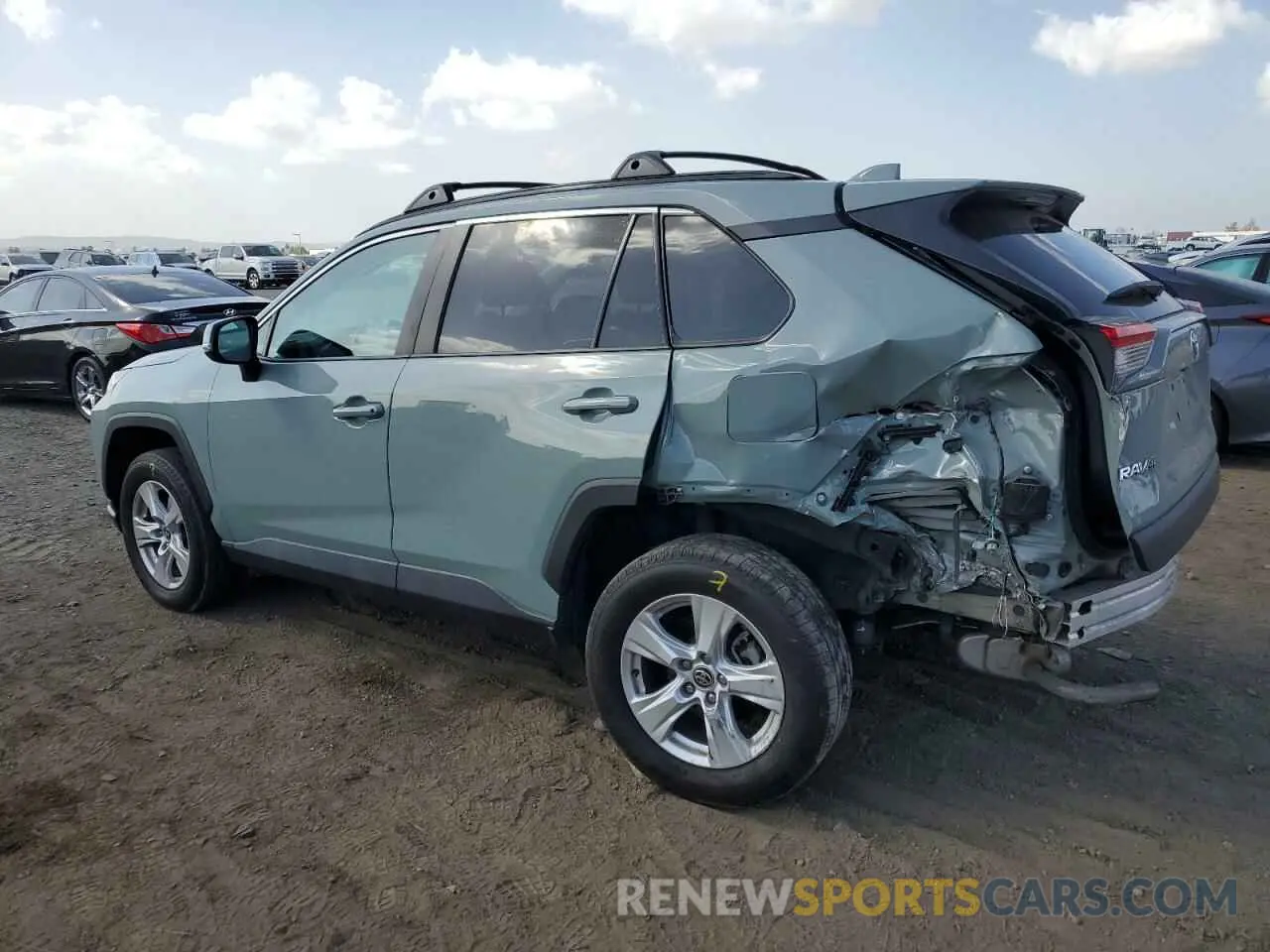 2 Photograph of a damaged car 2T3W1RFV3MW140043 TOYOTA RAV4 2021