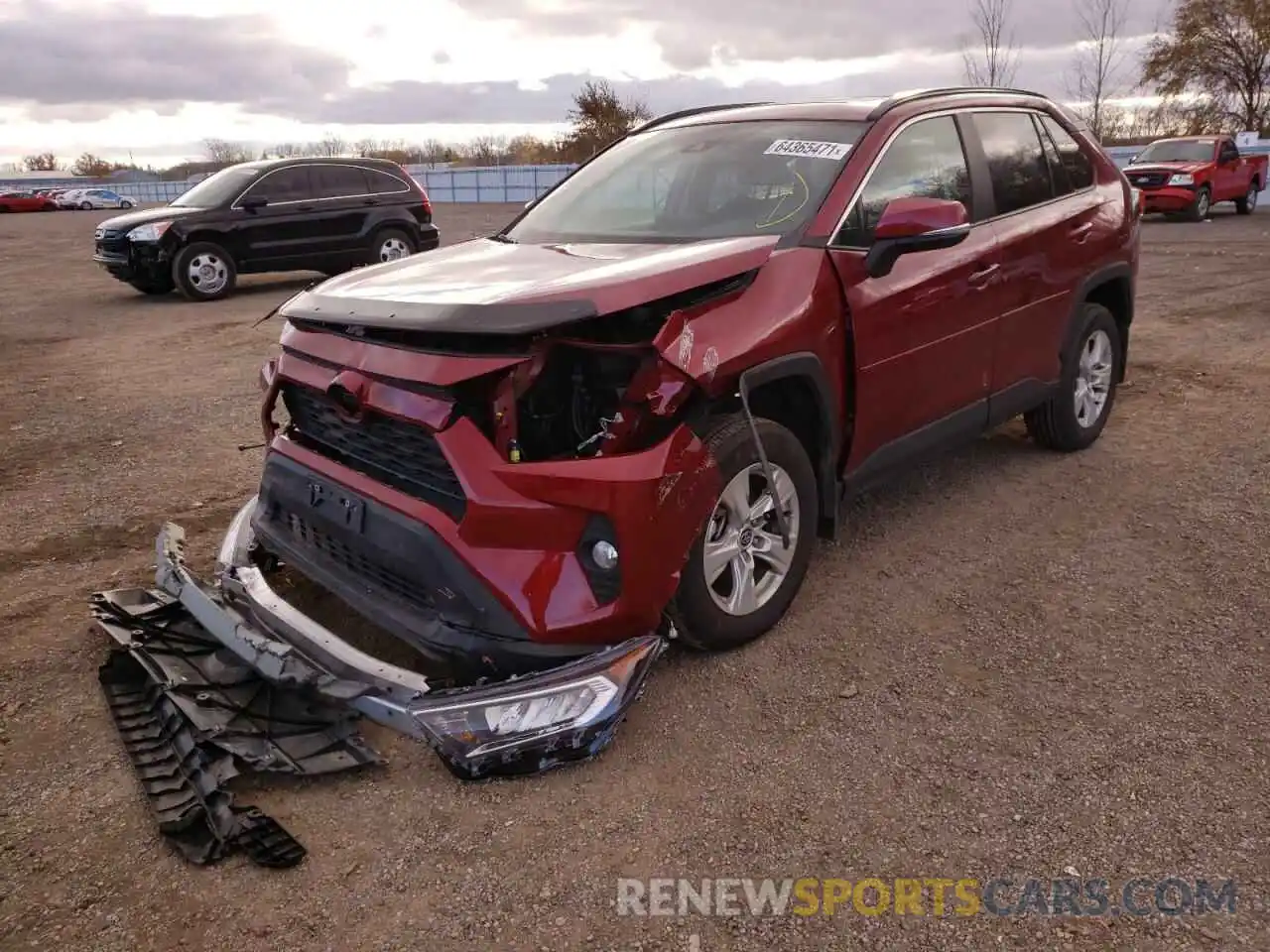 2 Photograph of a damaged car 2T3W1RFV3MW151253 TOYOTA RAV4 2021